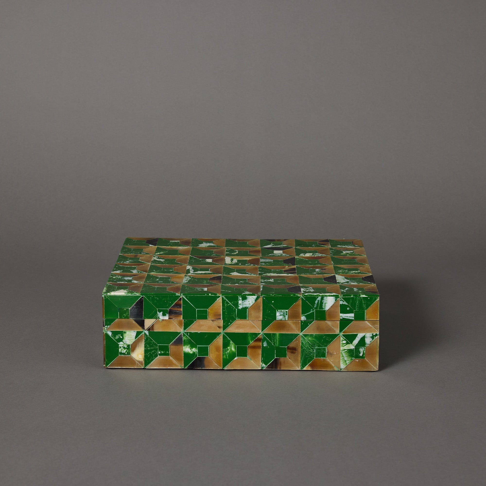 Angle Box | Resin & Horn Inlay