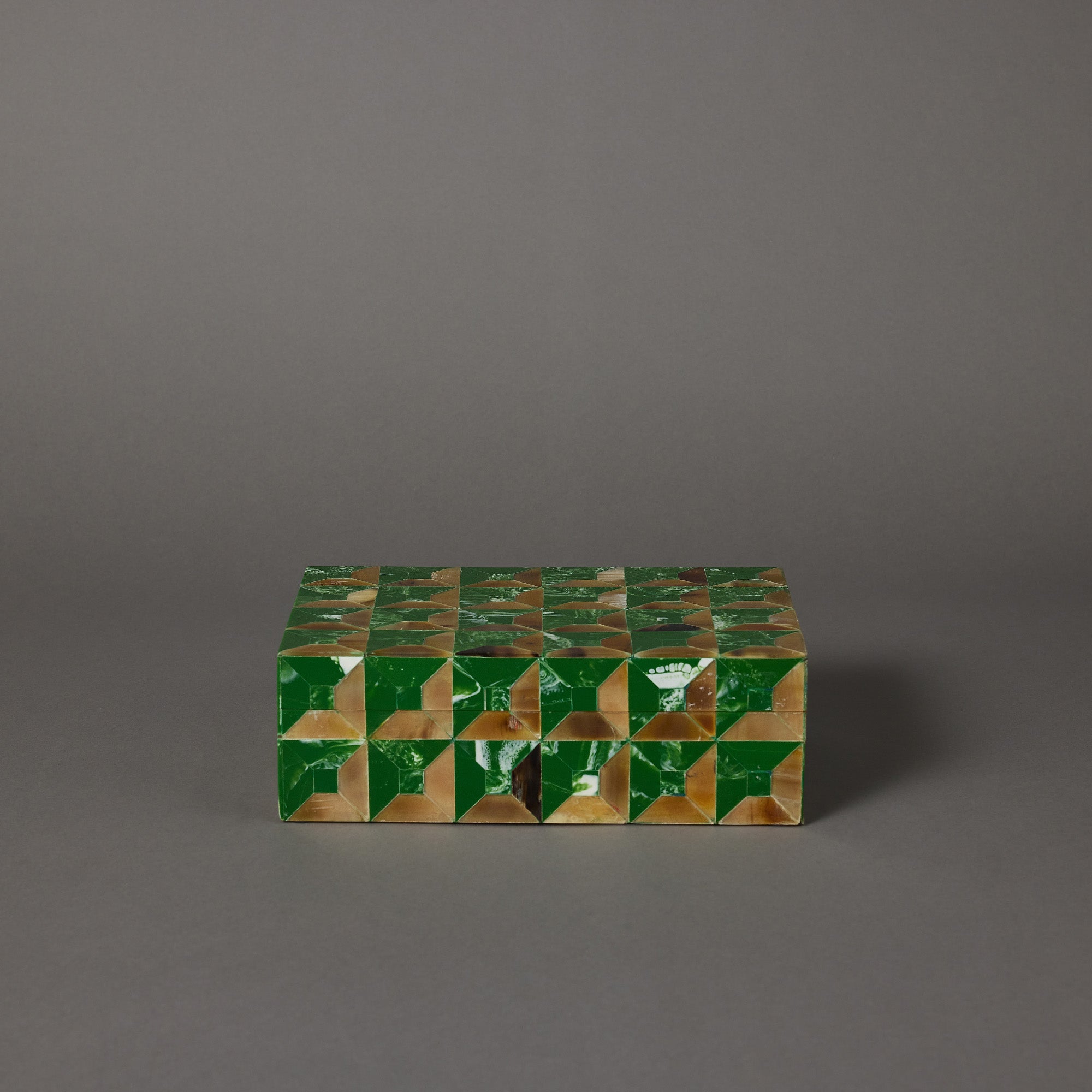Angle Box | Resin & Horn Inlay