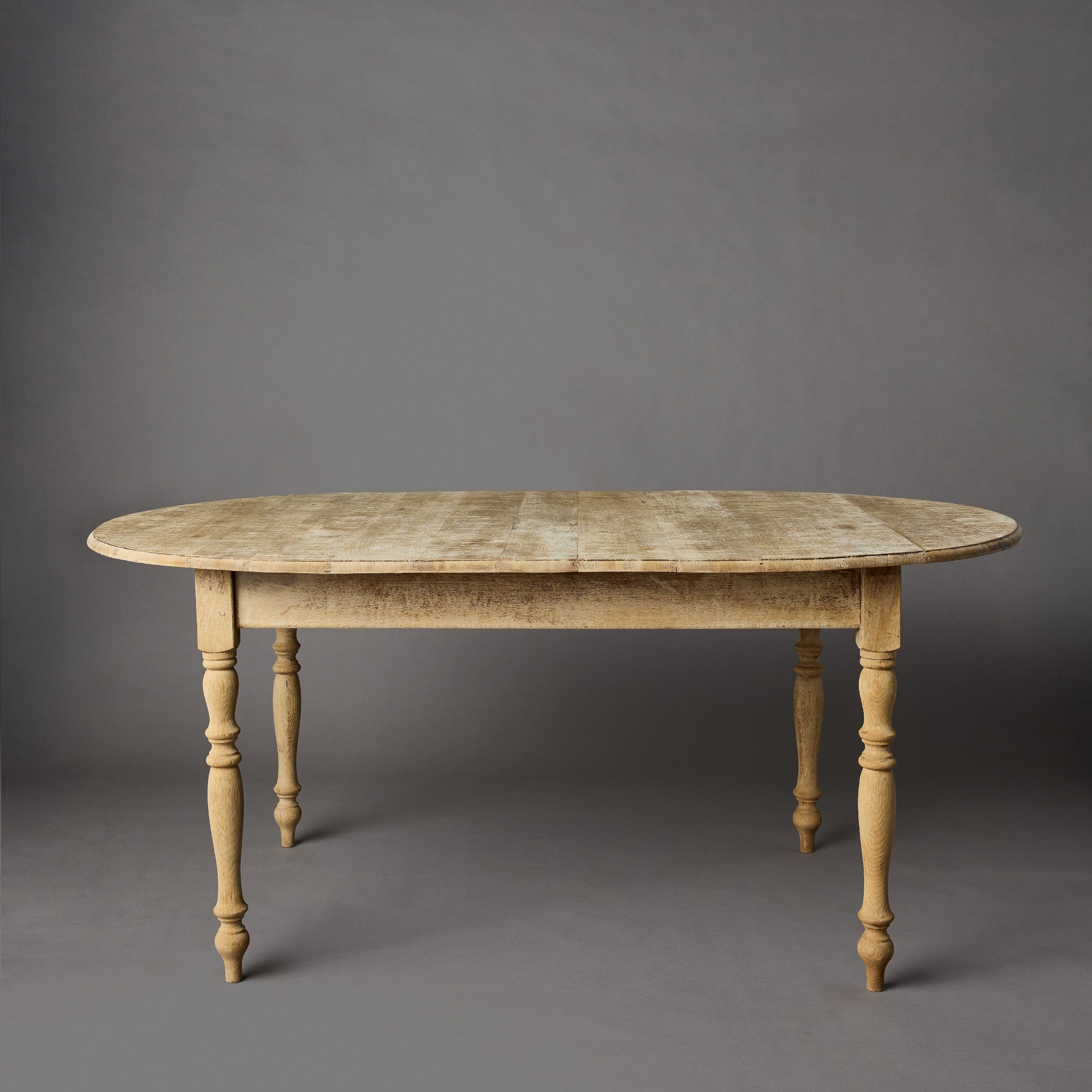 Antique Bleached Oak Dining Table