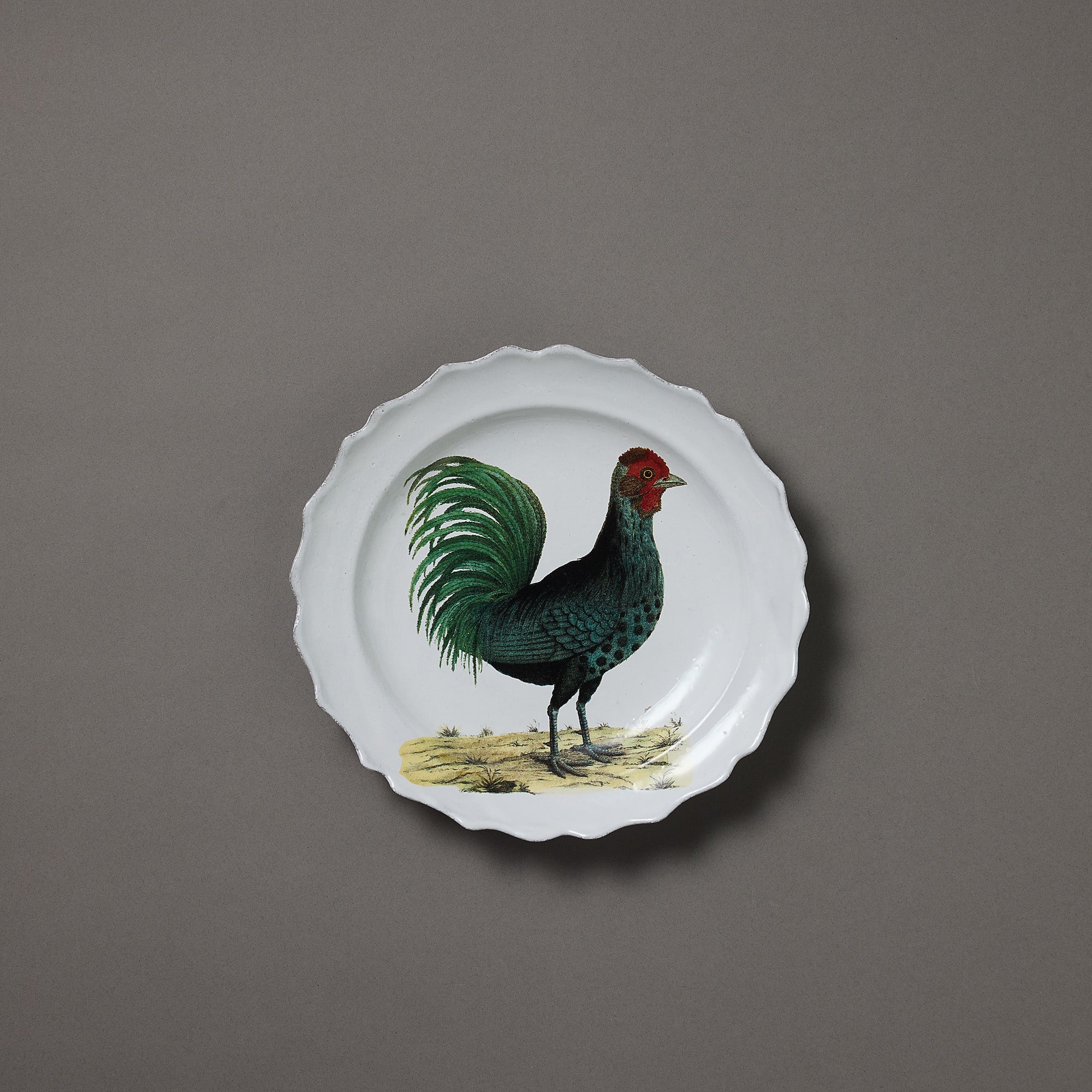 Astier de Villatte x John Derian | Plate | Hamburg Rooster