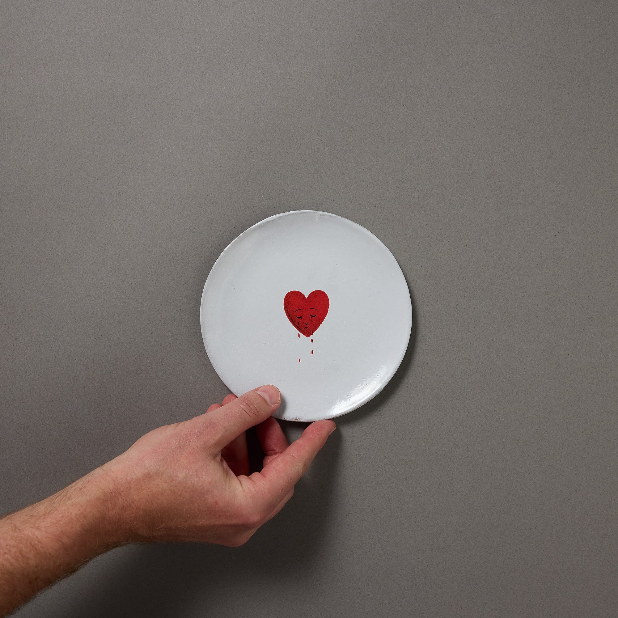 Astier de Villatte x John Derian | Saucer | Crying Heart