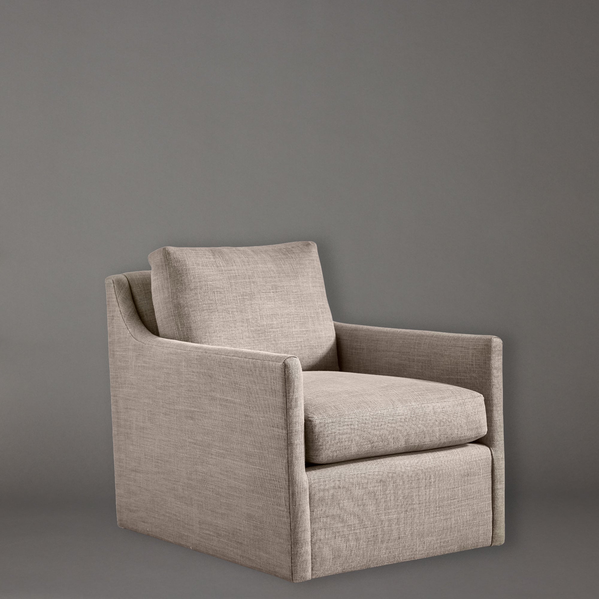 Carmel Swivel Chair | Slipcovered