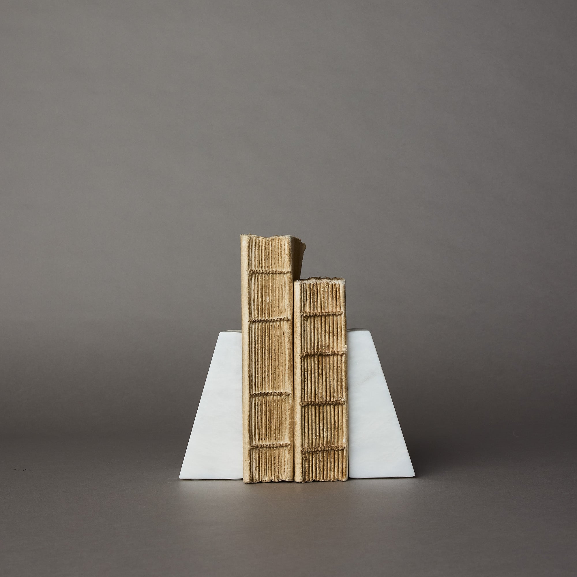 Zeus Marble Bookends