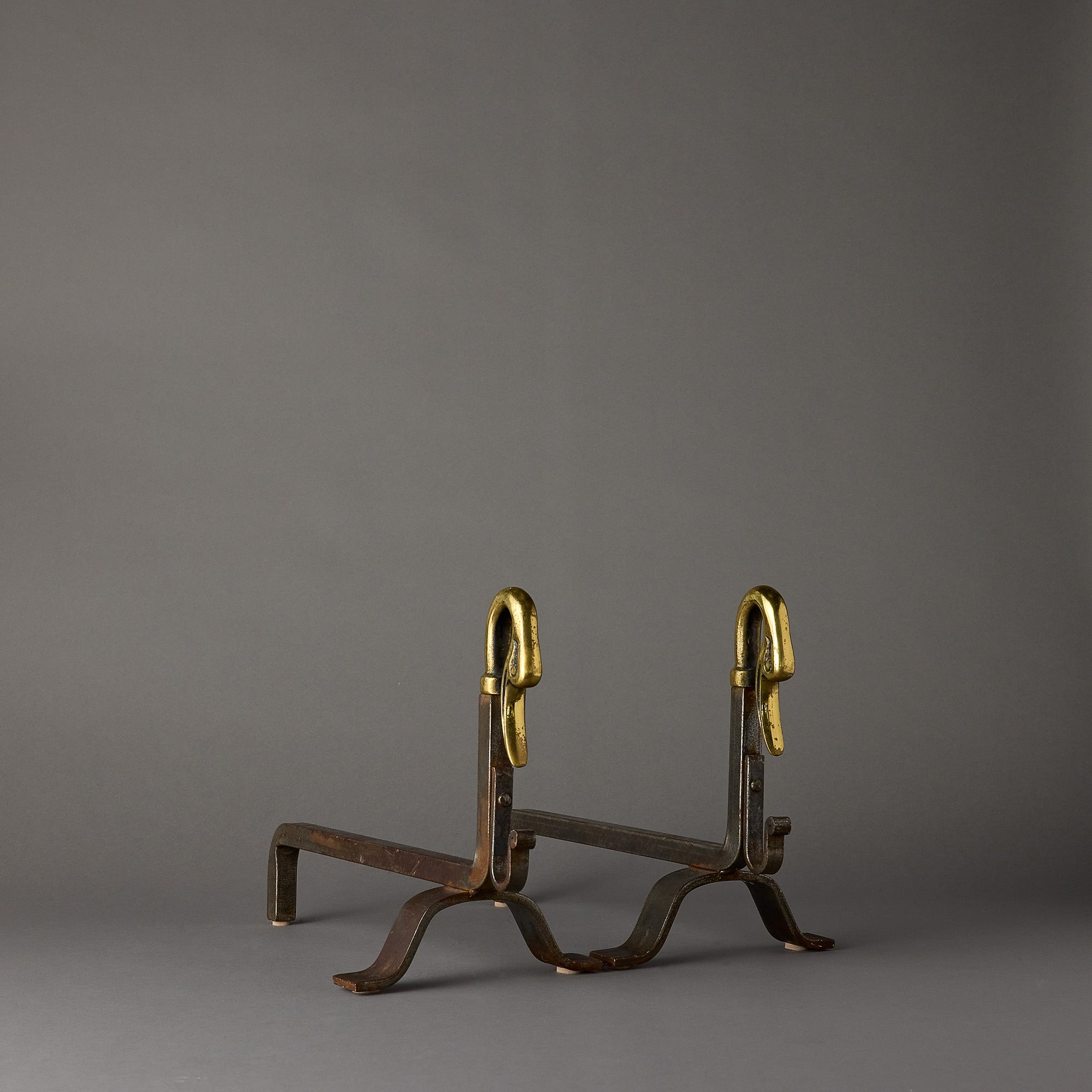 Antique Duck Andiron | Pair