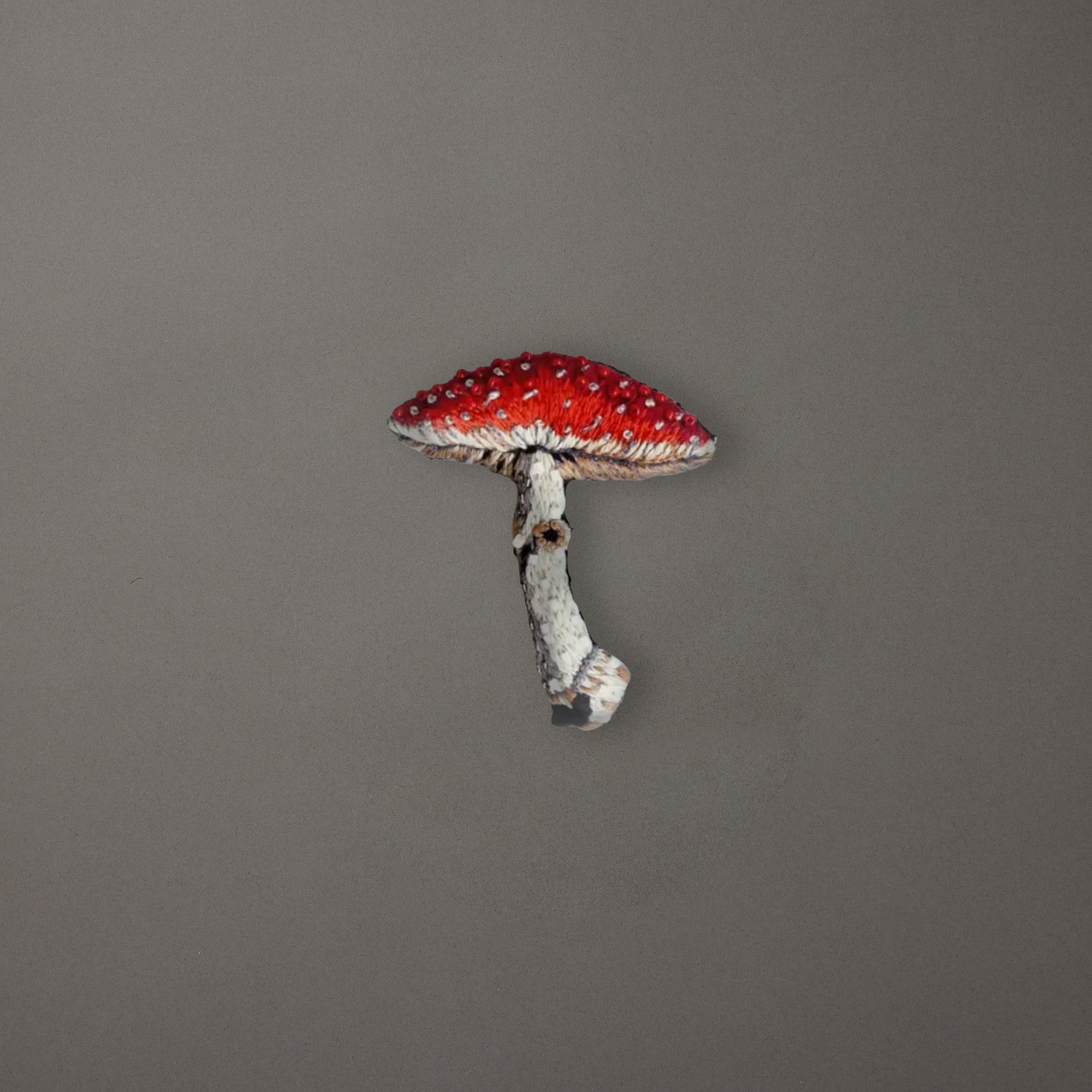 Fly Amanita Mushroom Brooch Pin