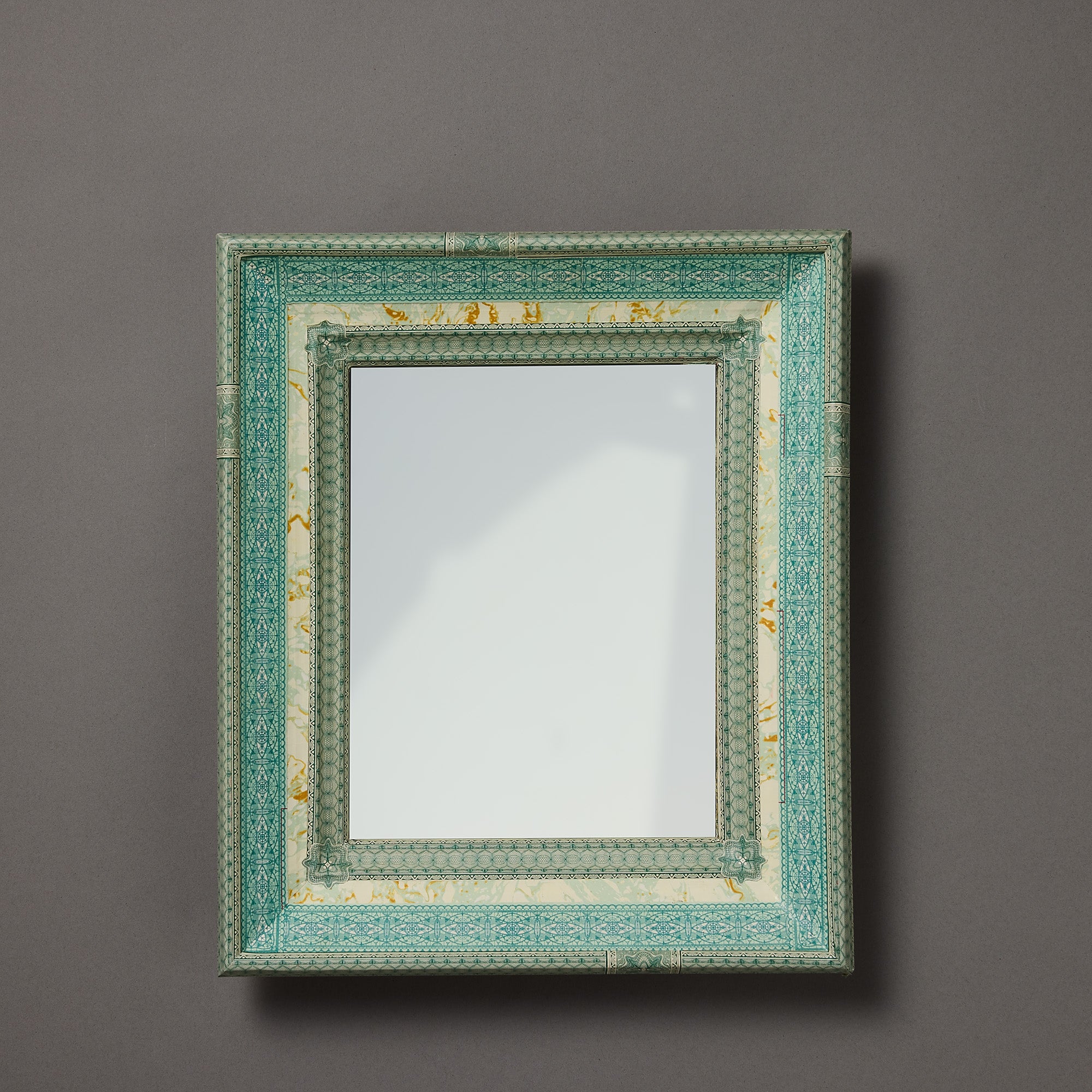 French Wallpaper Framed Mirror | Nine