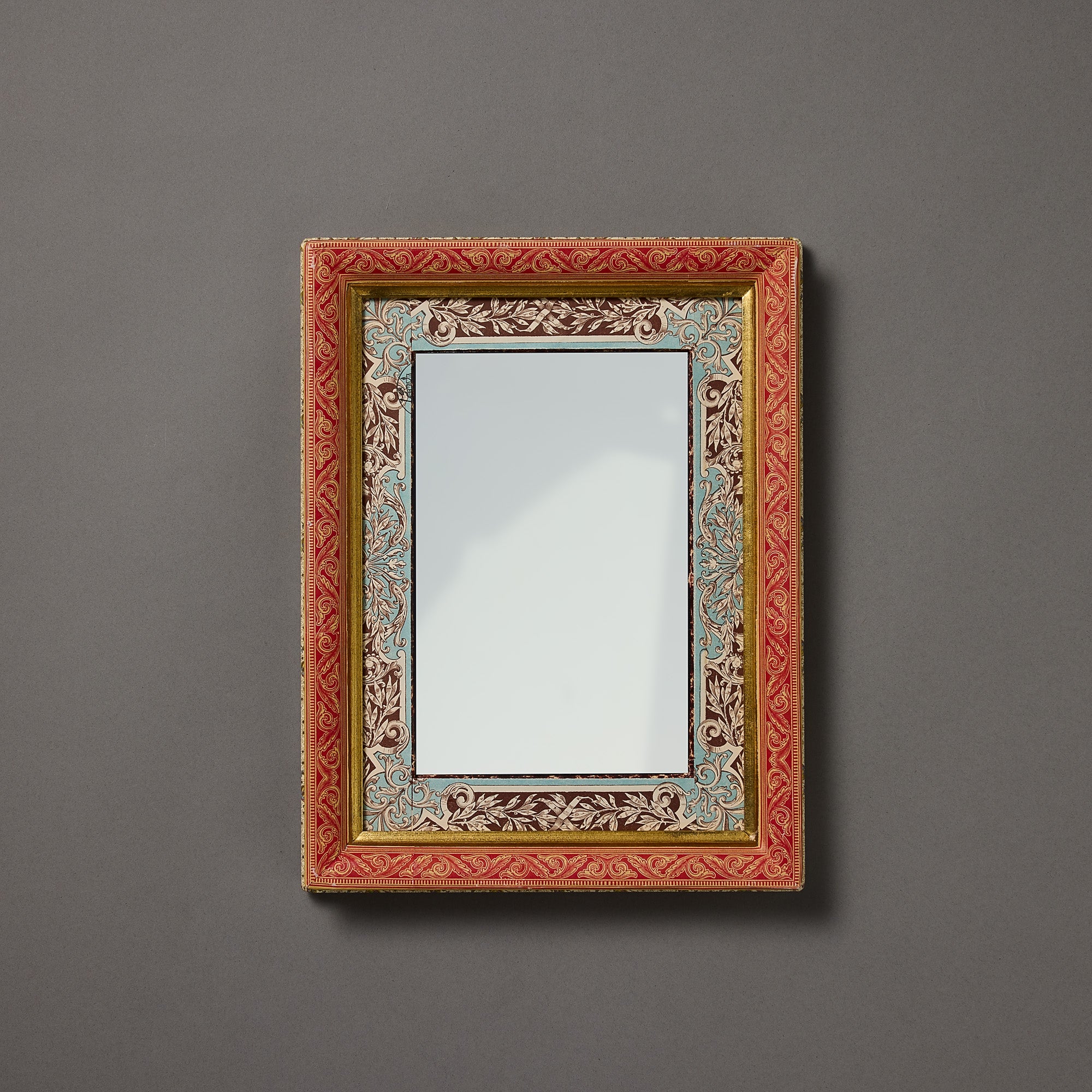 French Wallpaper Framed Mirror | Six