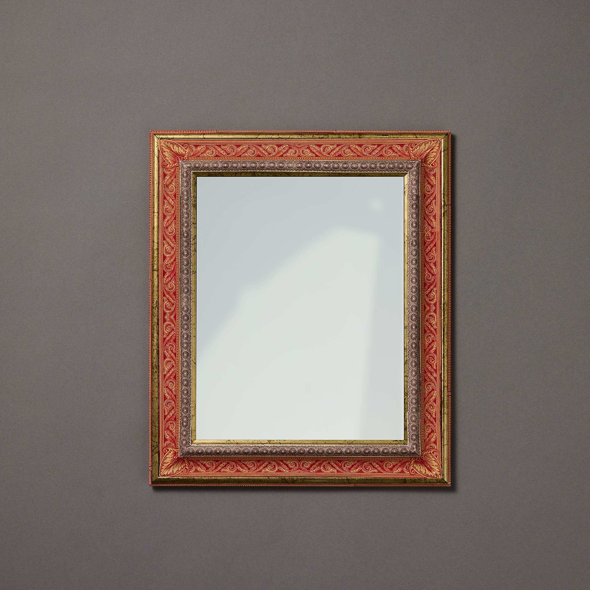 French Wallpaper Framed Mirror | Three