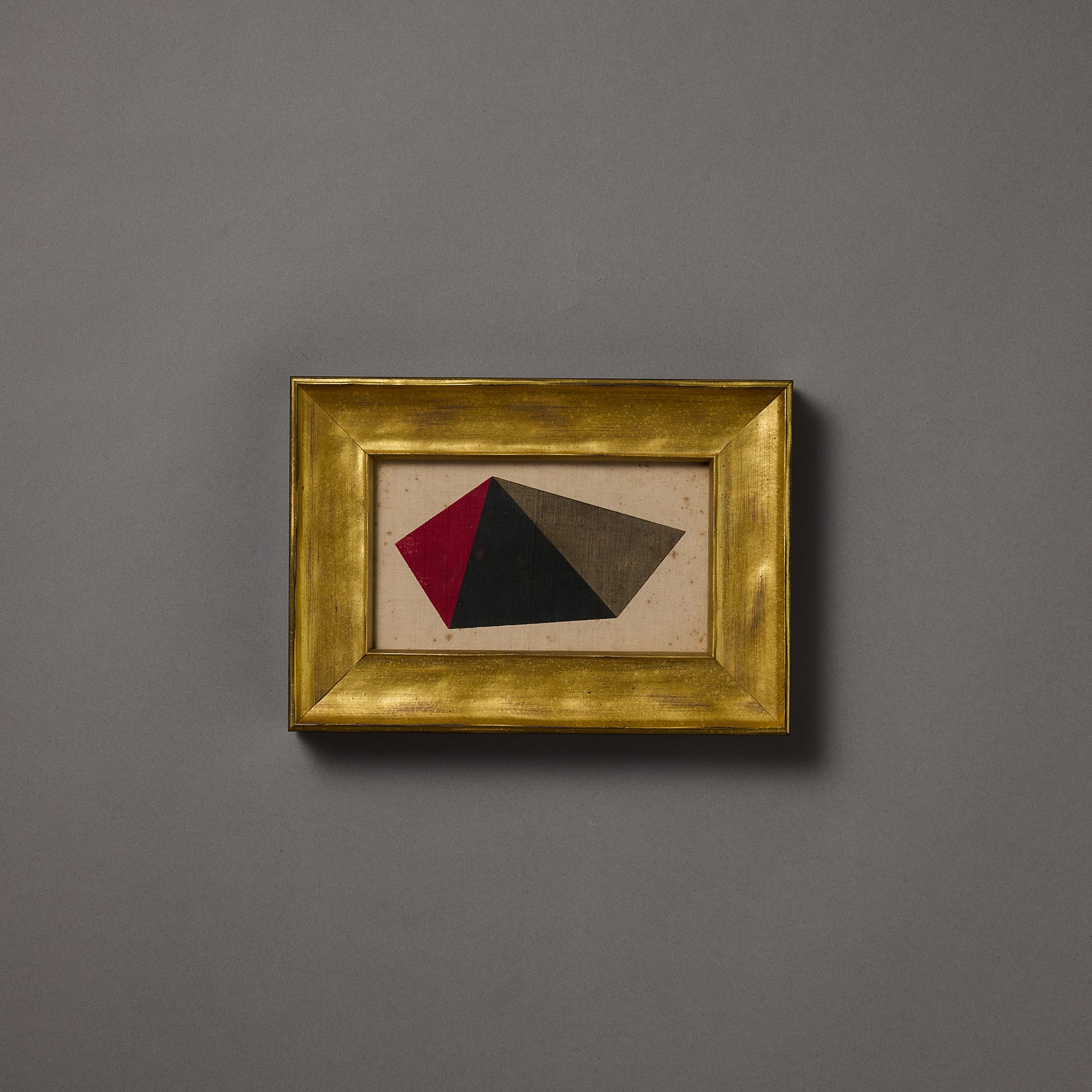 Geometric Form | Faceted Plane | Charcoal | Framed