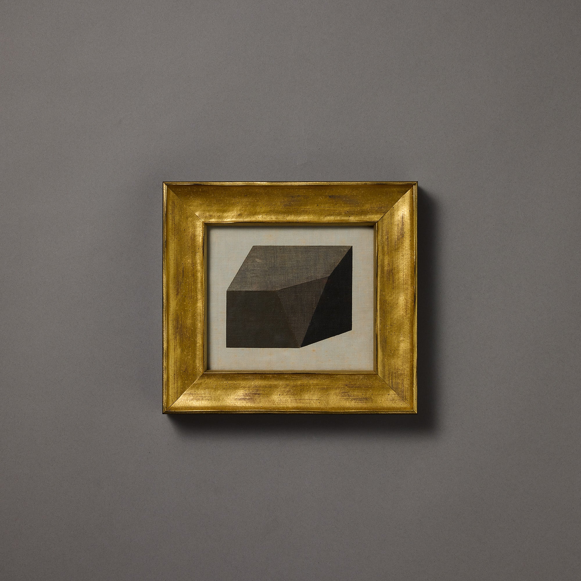 Geometric Form | Folded Volume | Charcoal | Framed