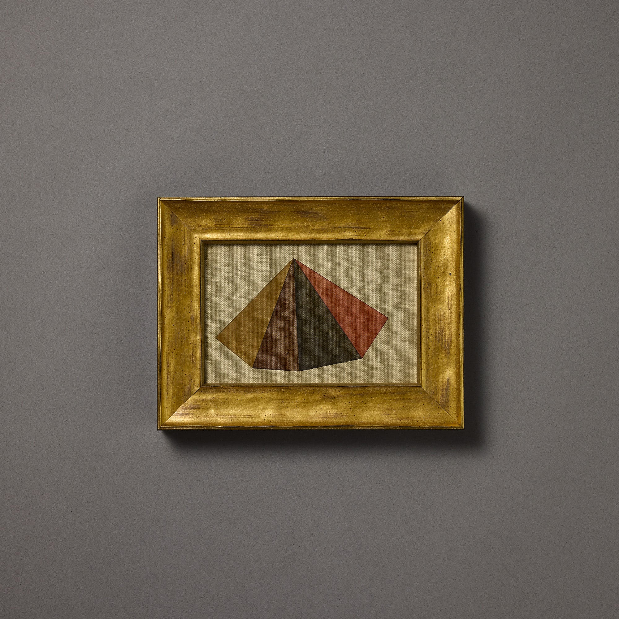 Geometric Form | Radiant Cone | Clay | Framed