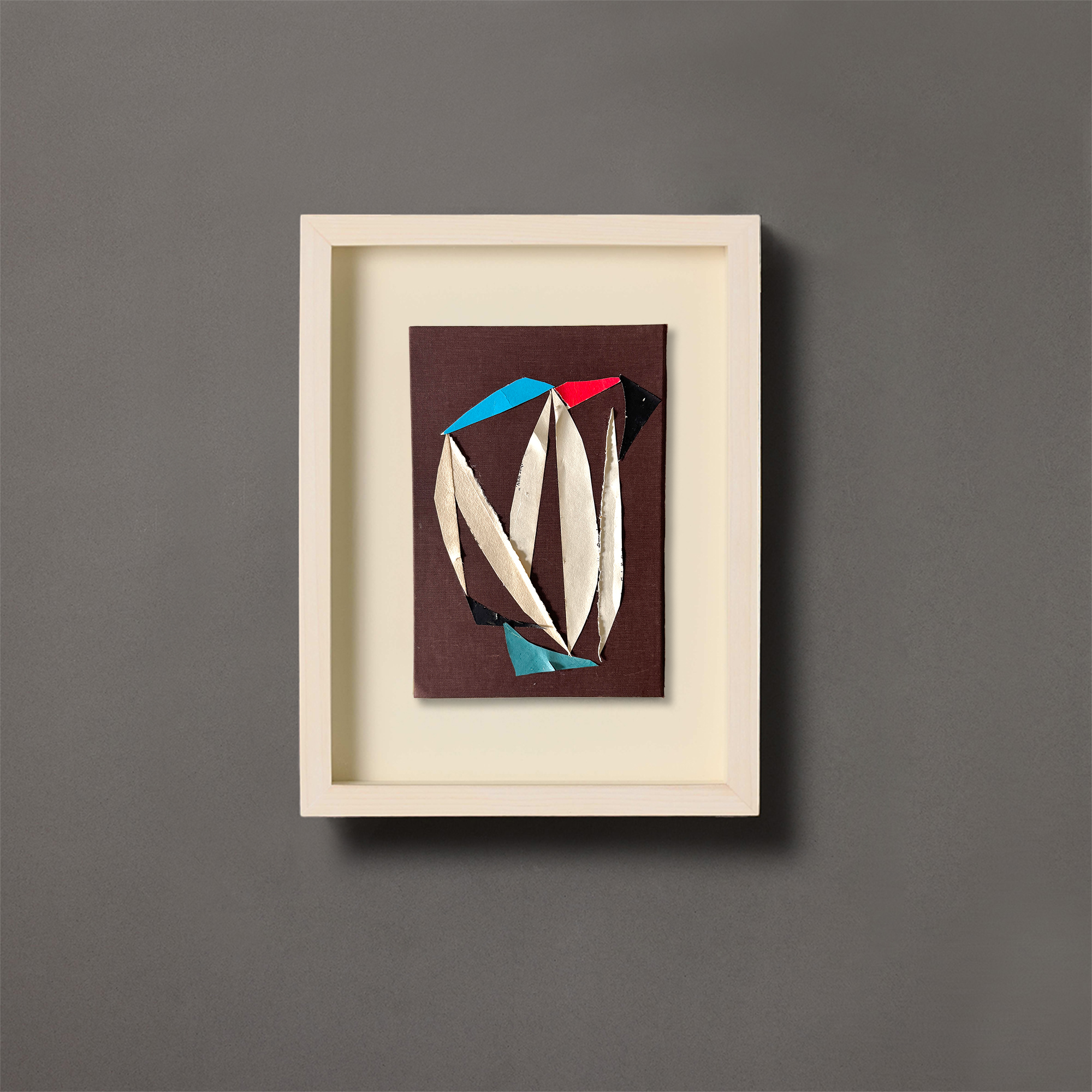 Nathan Isaac | Abstract Collage | Voie II | Framed