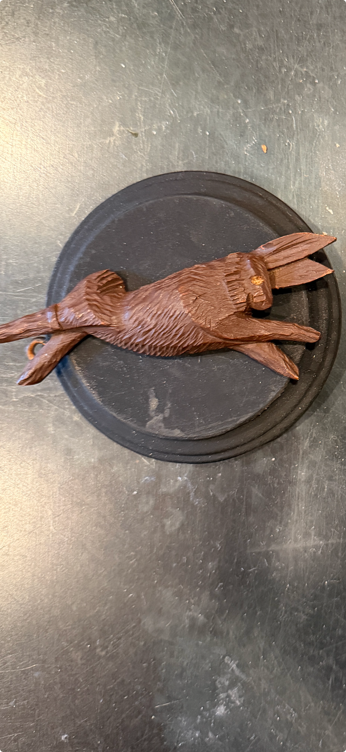Antique Cuckoo Clock Small Hare | Mounted