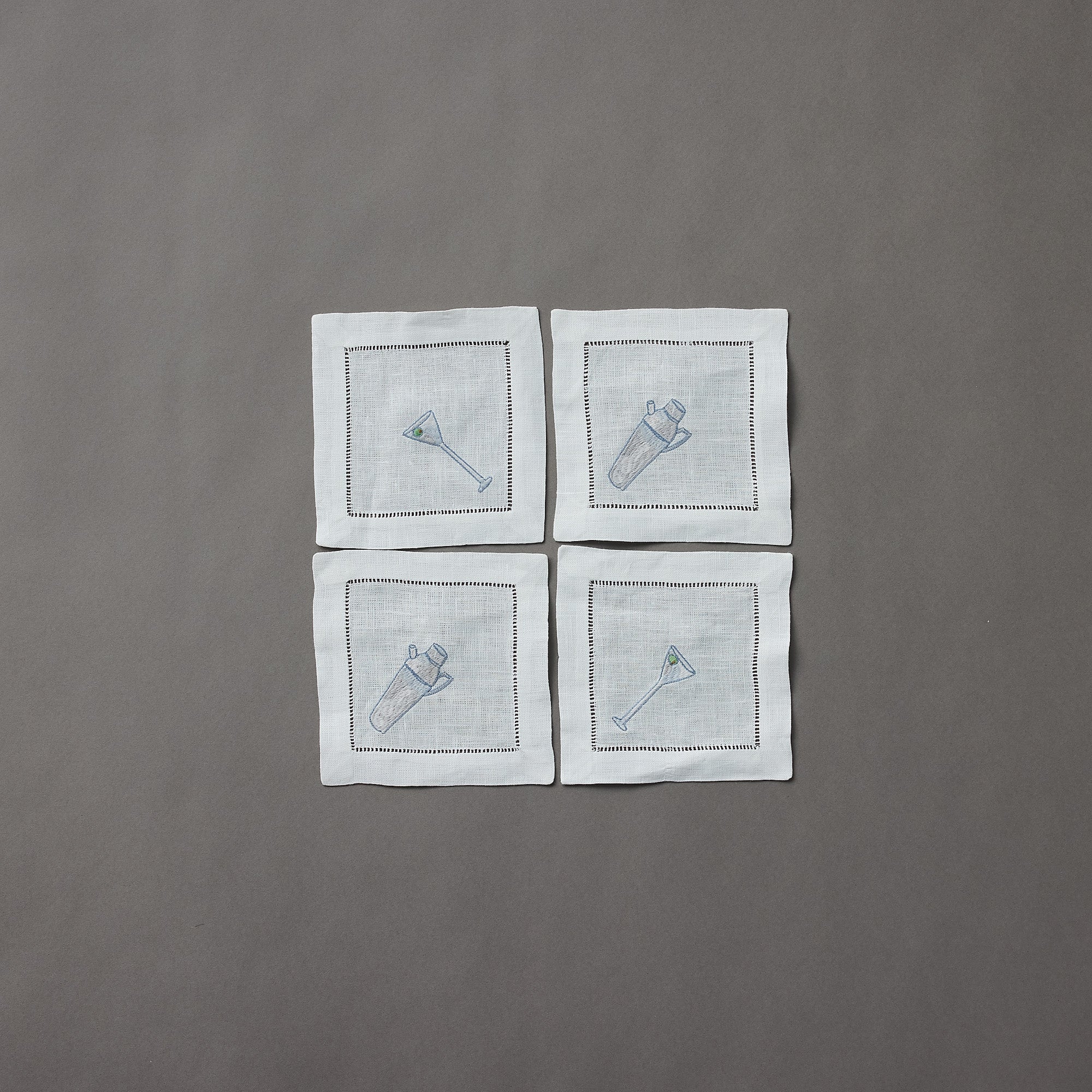 Shaken Martini Cocktail Napkins | Set of 4