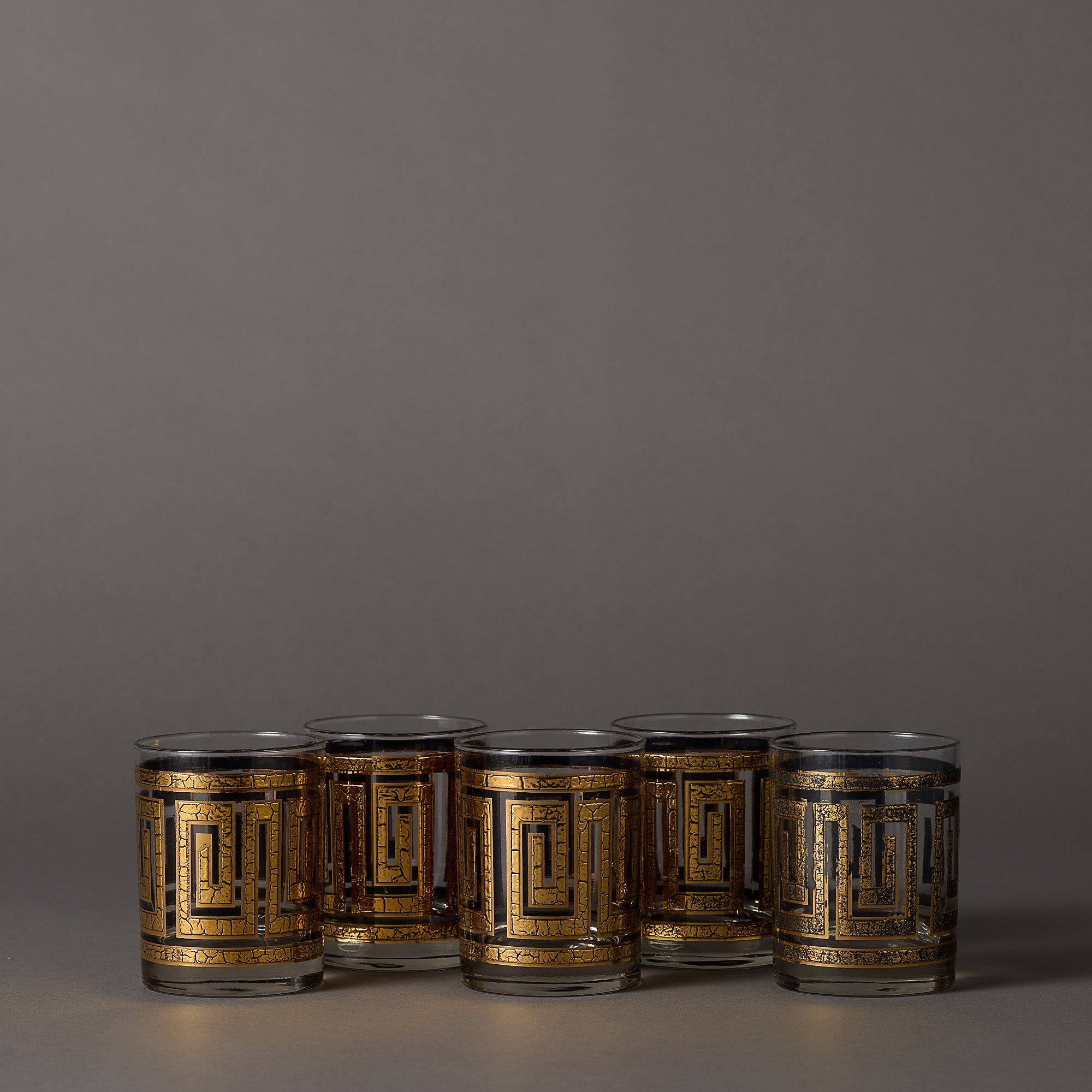 Vintage Culver | Greek Key | Set of 5