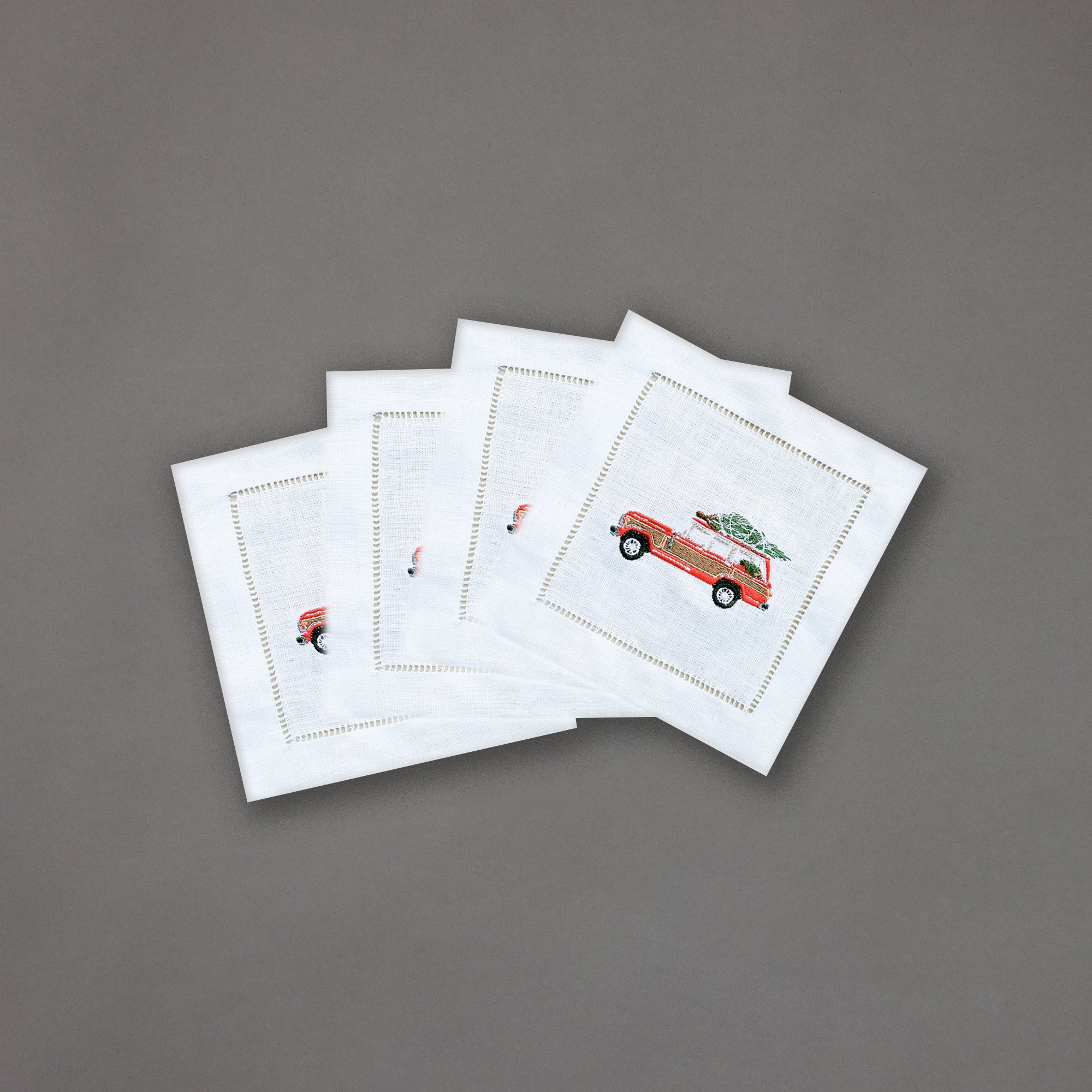 Woody Tree Cocktail Napkins | Set of 4