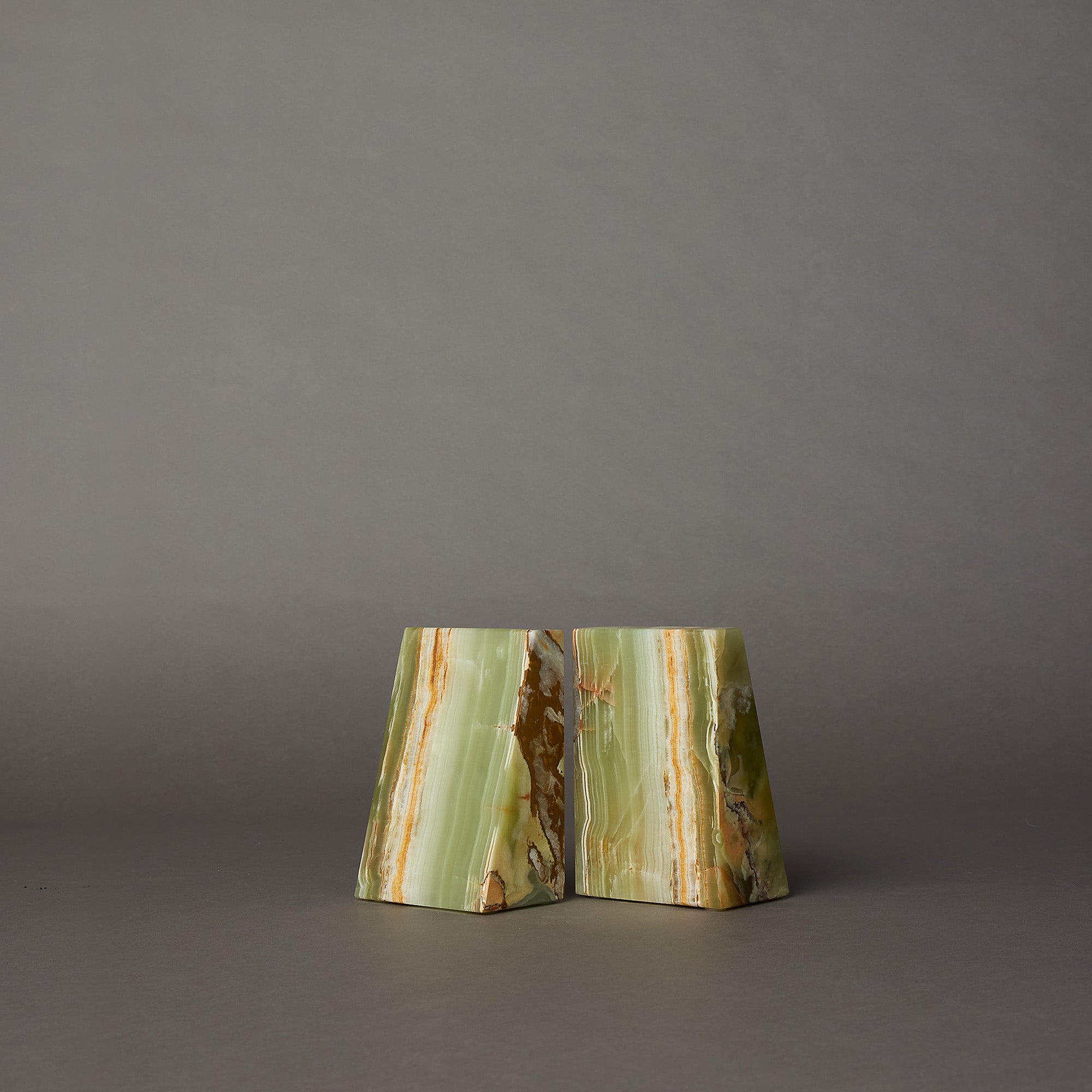 Zeus Marble Bookends