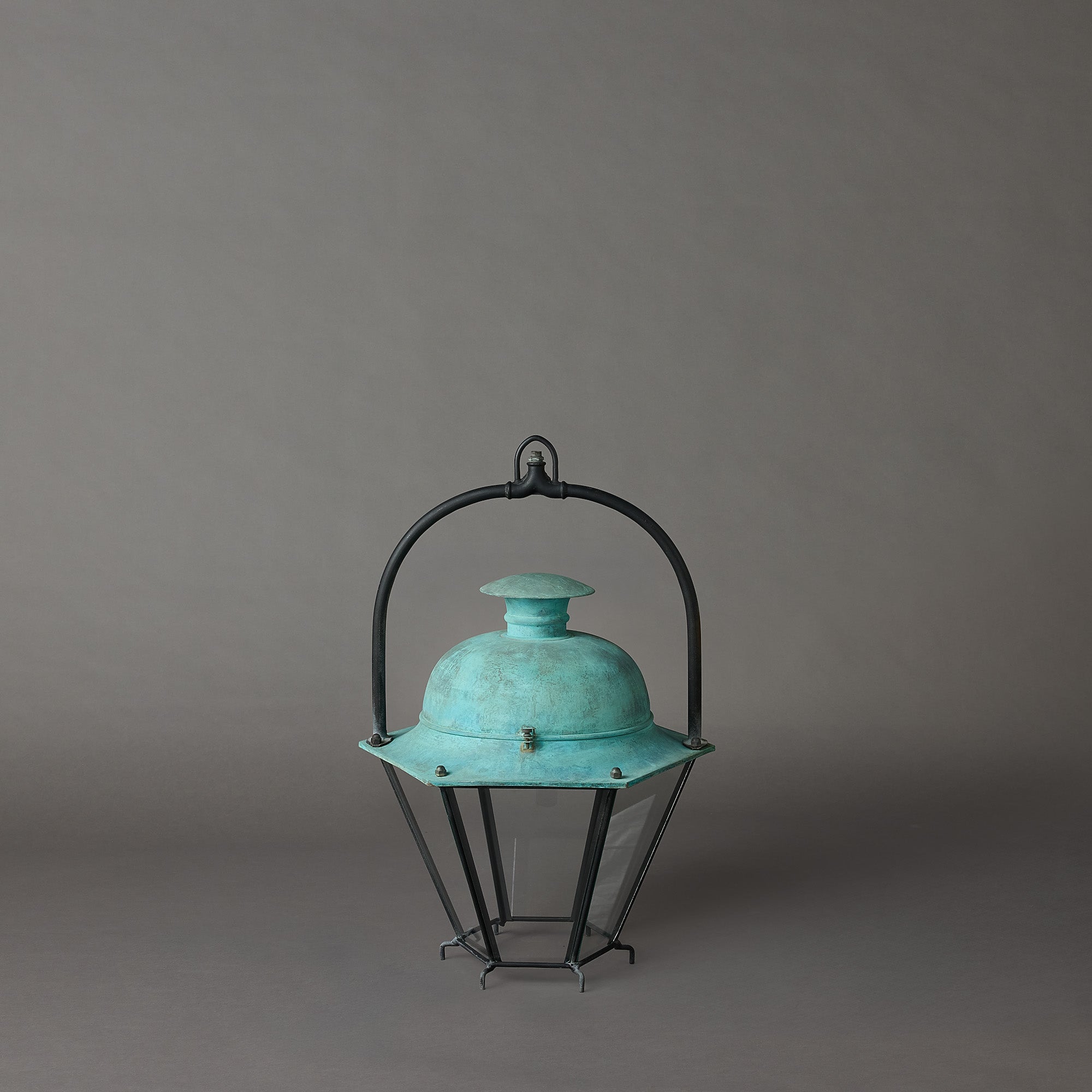 Antique Hexagonal Copper Lantern