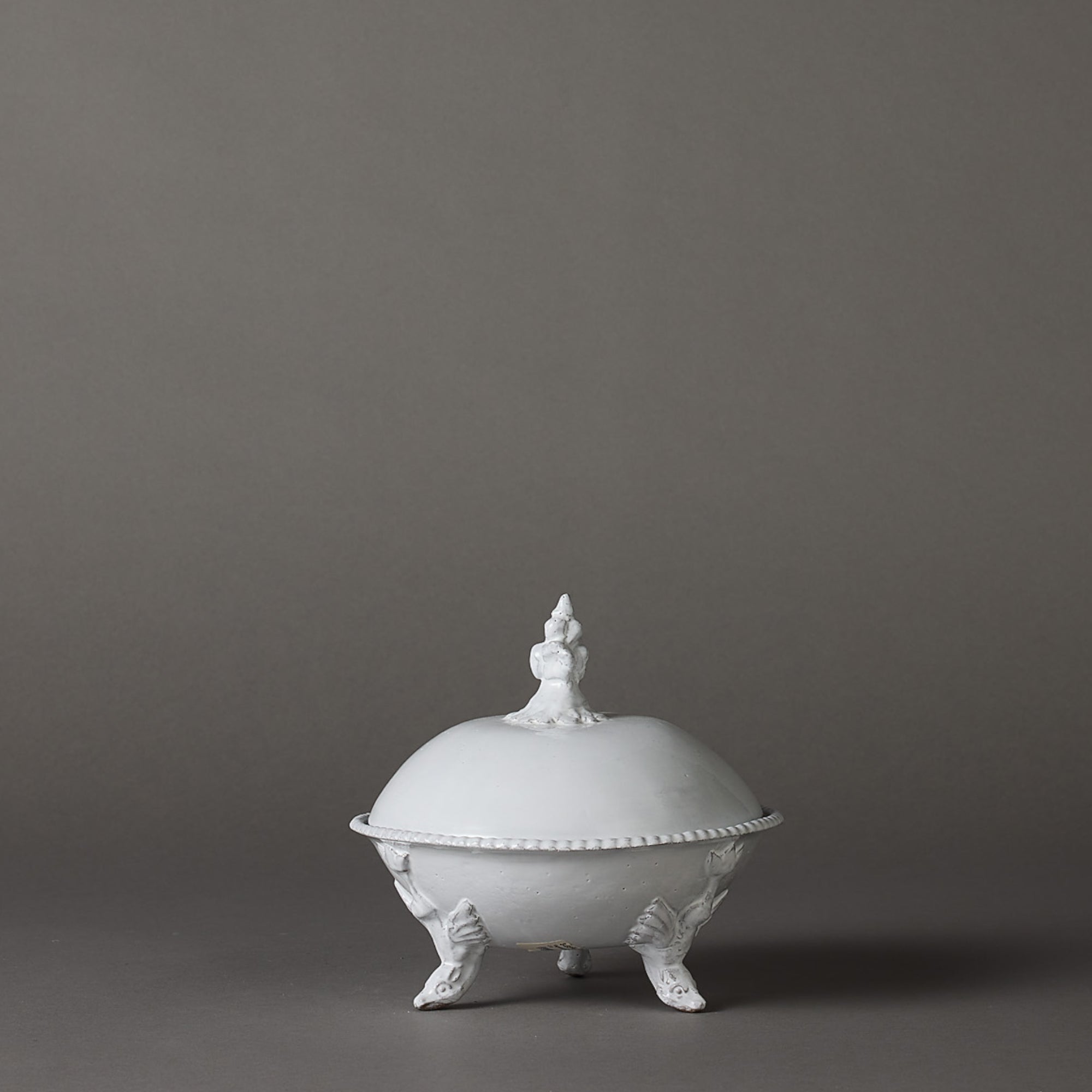Astier de Villatte | Vegetable Dish with Lid | Dragon