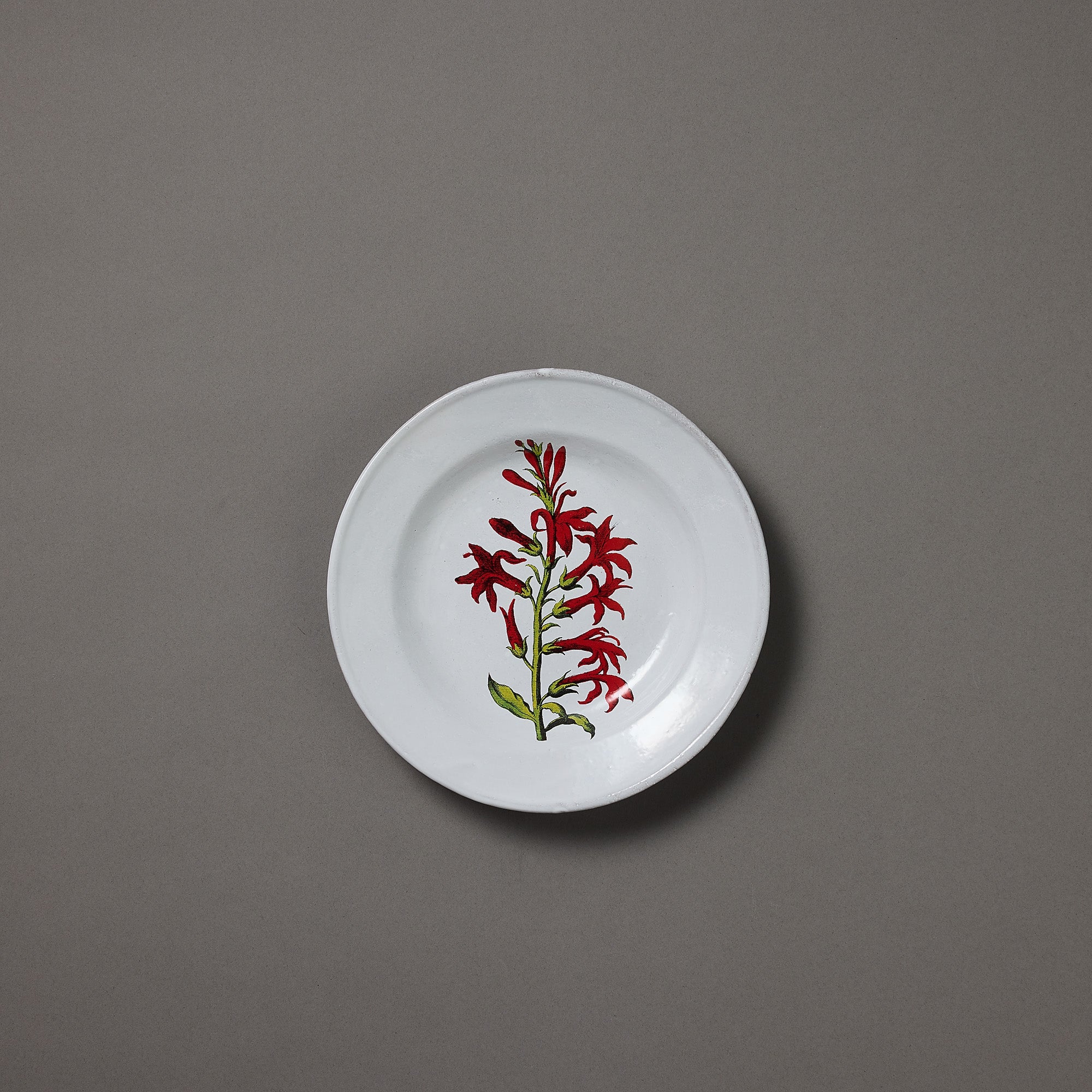 Astier de Villatte x John Derian | Plate | Cardinal Flower
