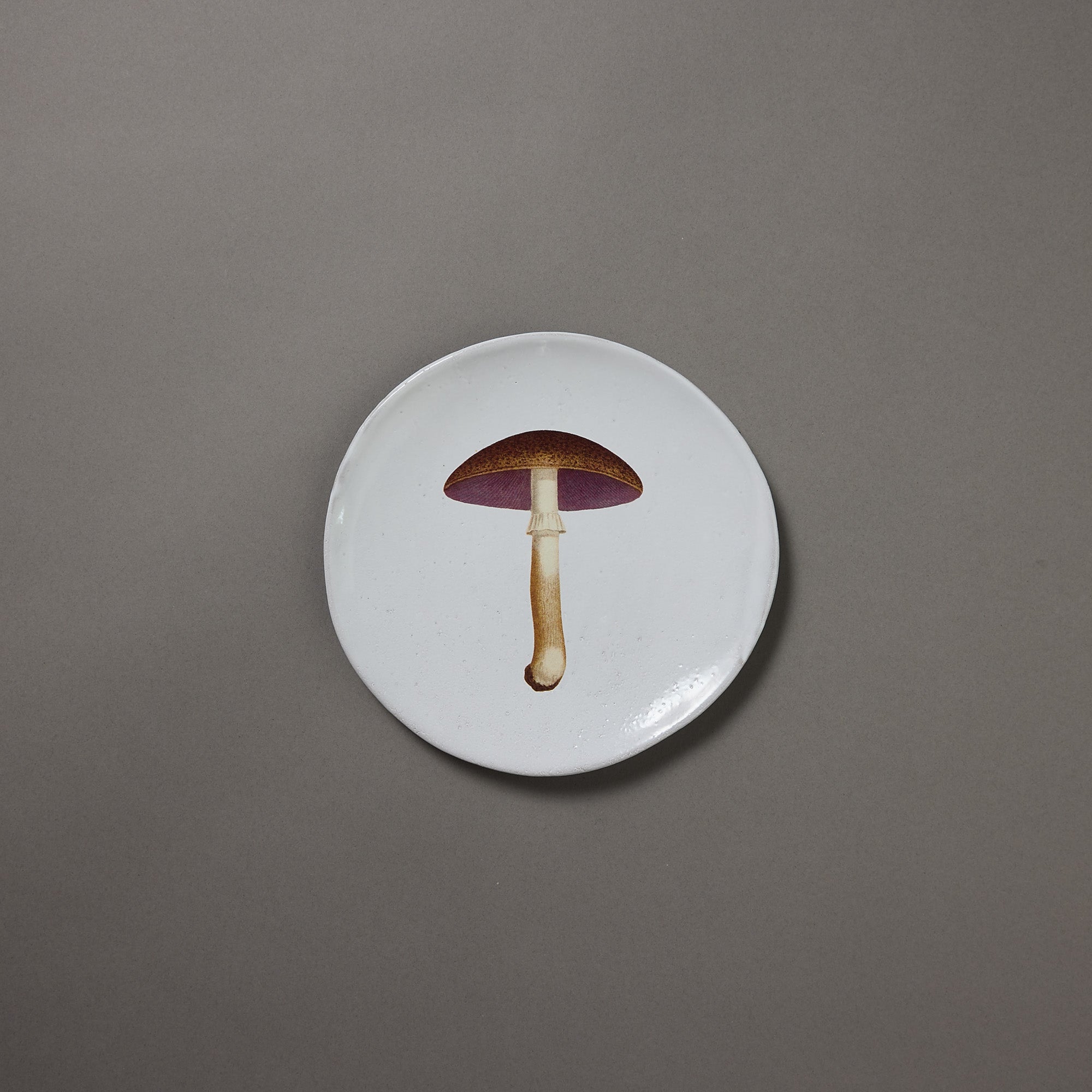 Astier de Villatte x John Derian | Plate | Mauve Champignon Comestible