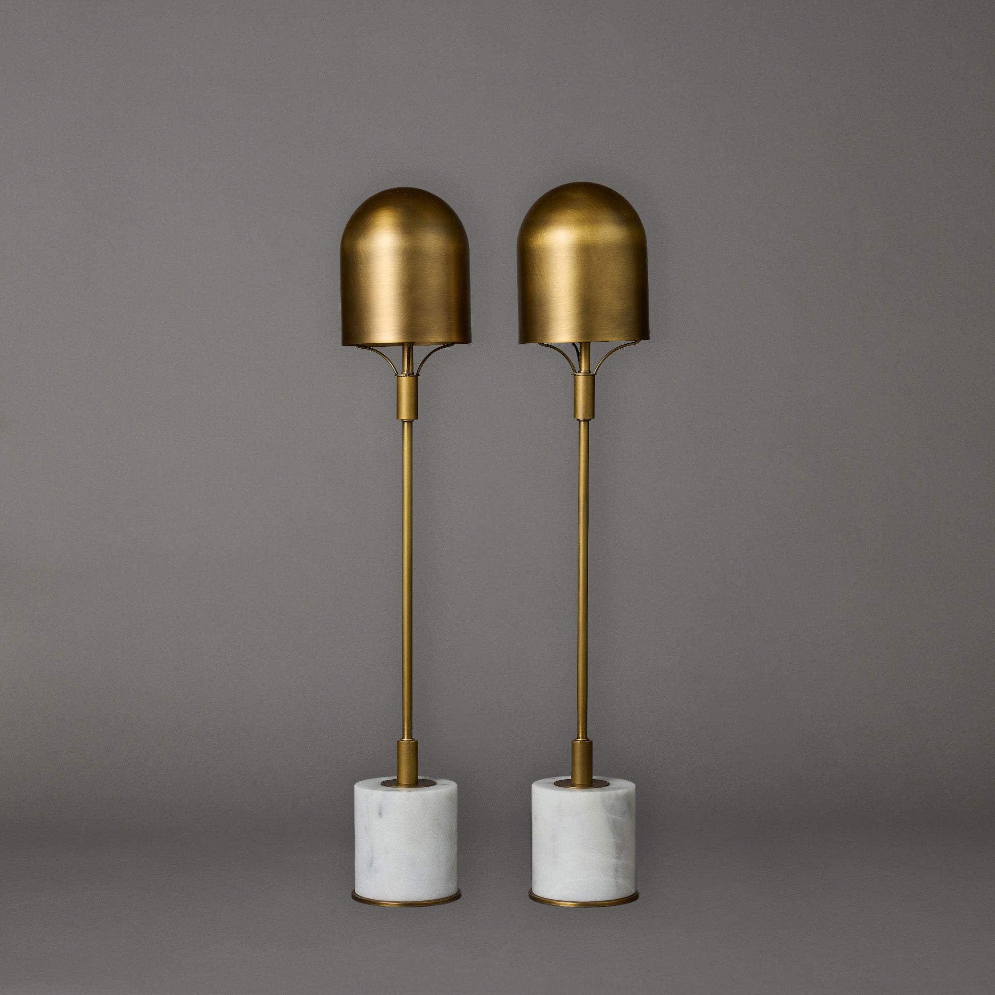 Atelier Dome Lamps | Marble | Pair
