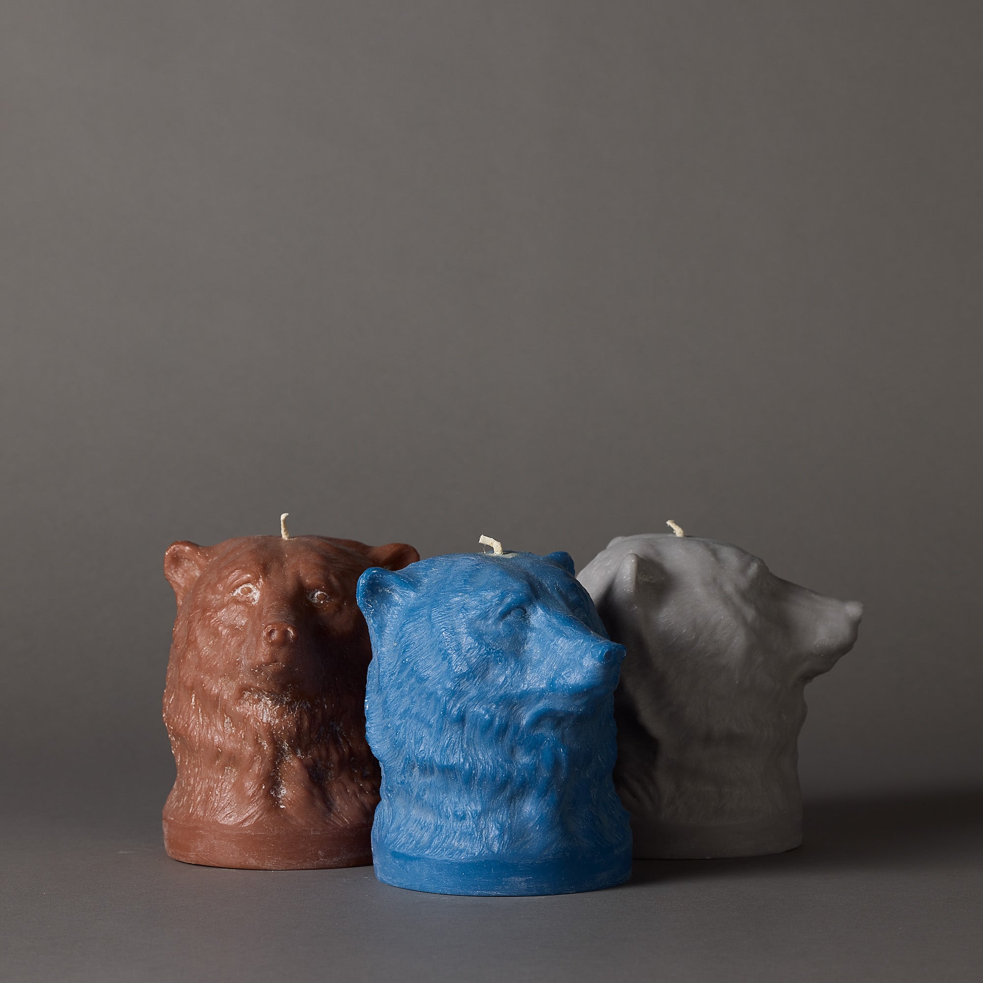 Bear Head Candle