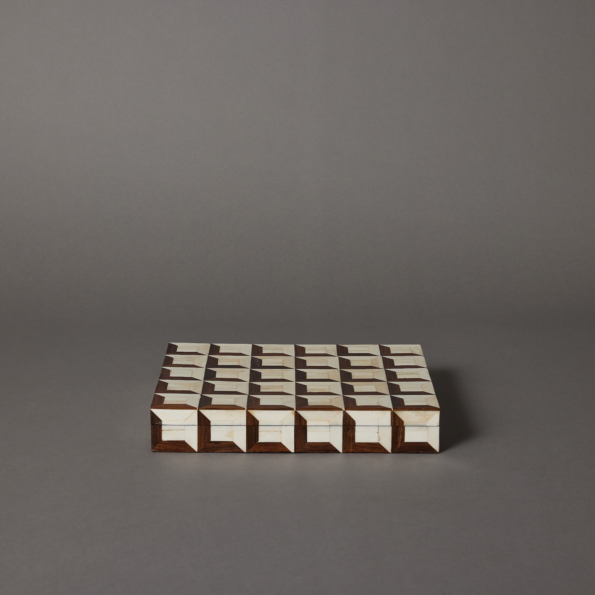 Angle Box | Wood & Horn Inlay