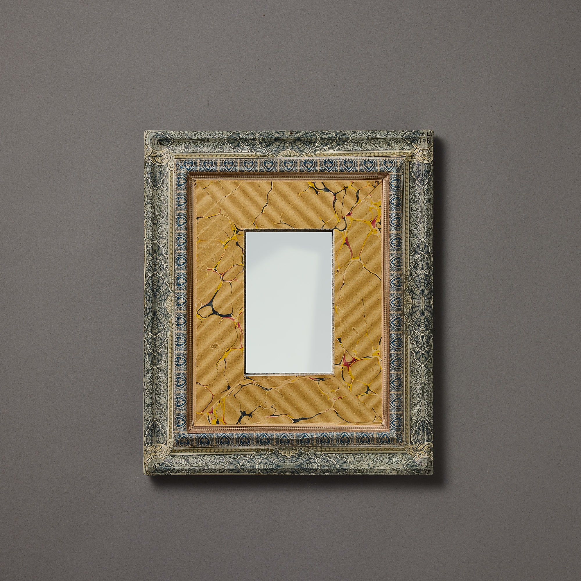 French Wallpaper Framed Mirror | Eight