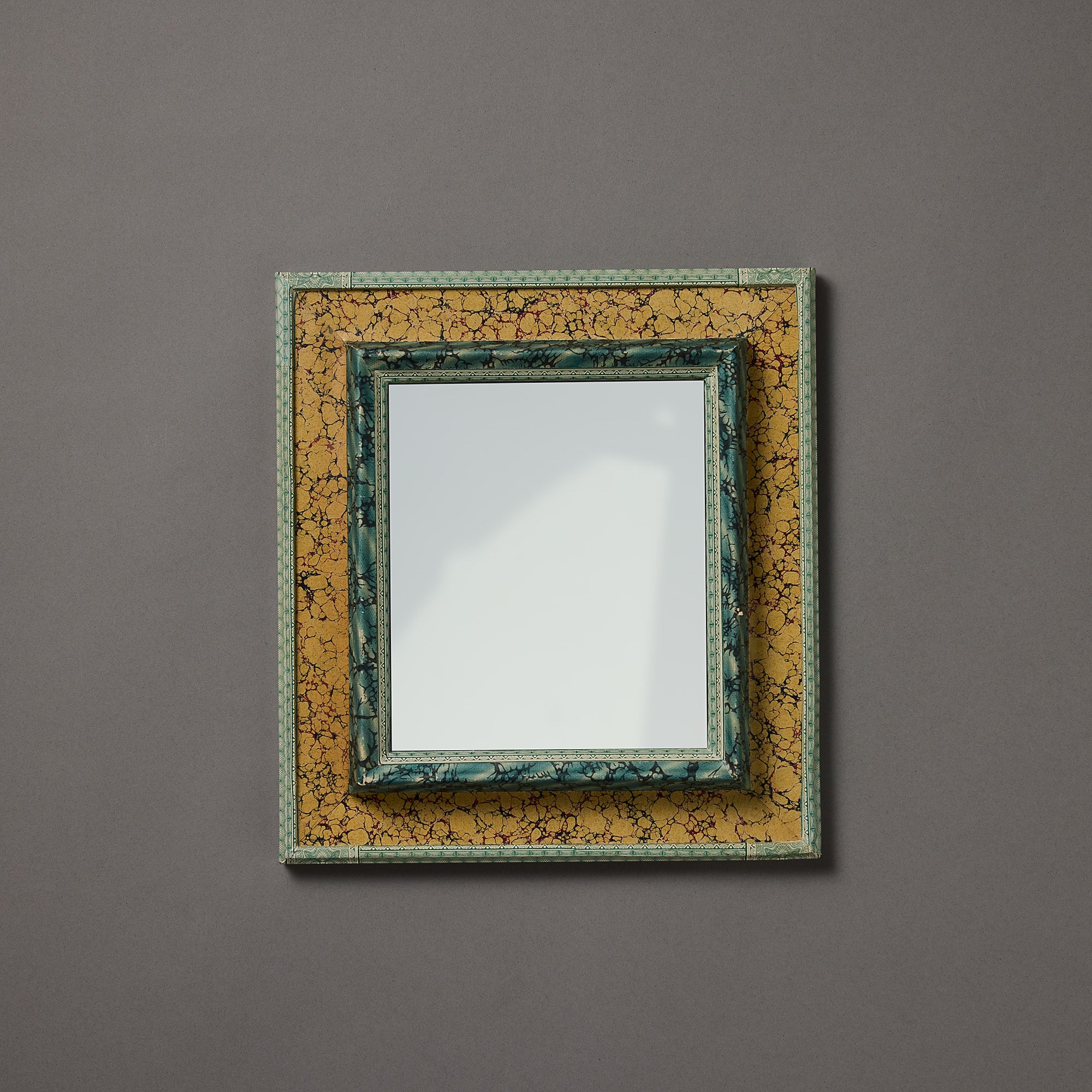 French Wallpaper Framed Mirror | Seven