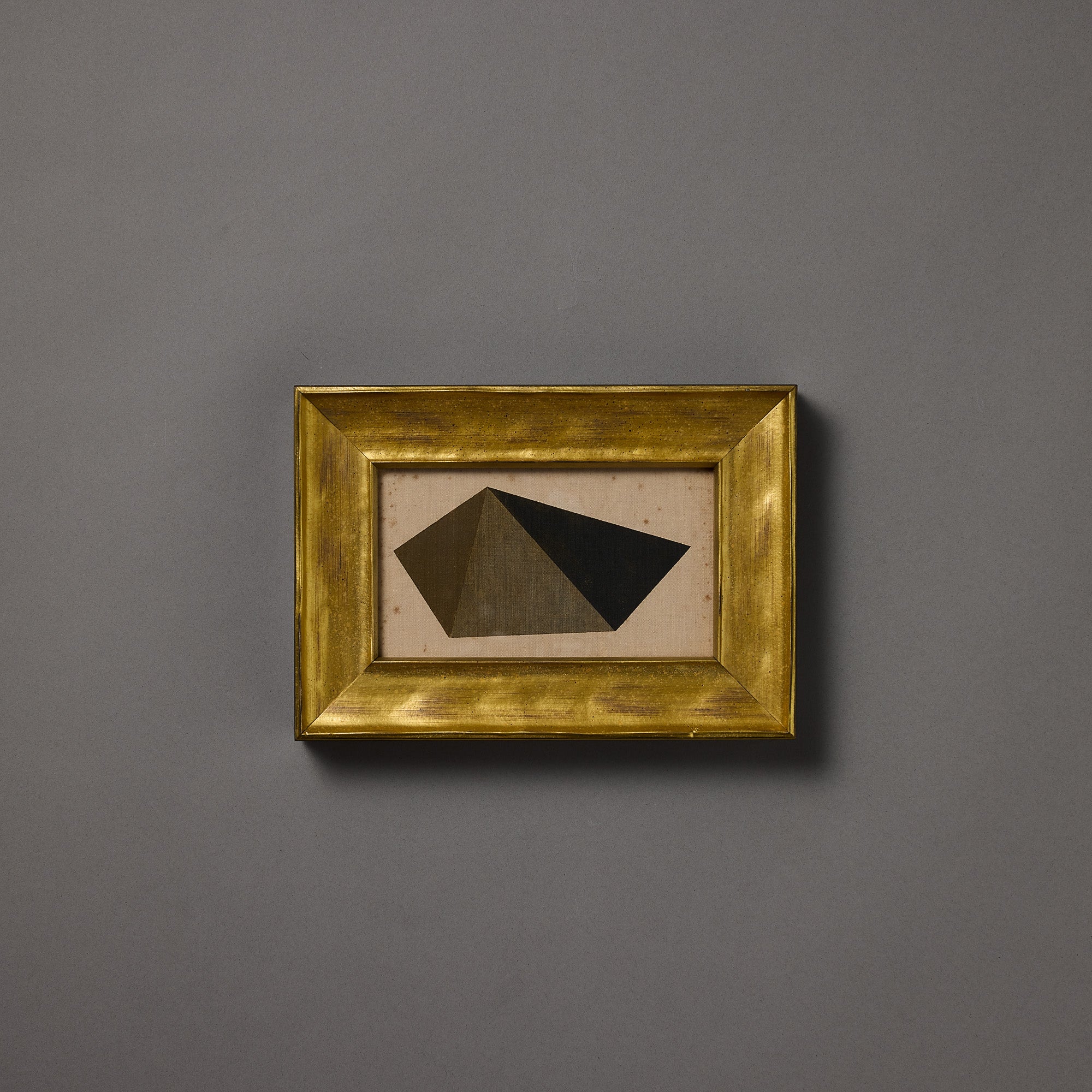 Geometric Form | Faceted Plane | Black | Framed