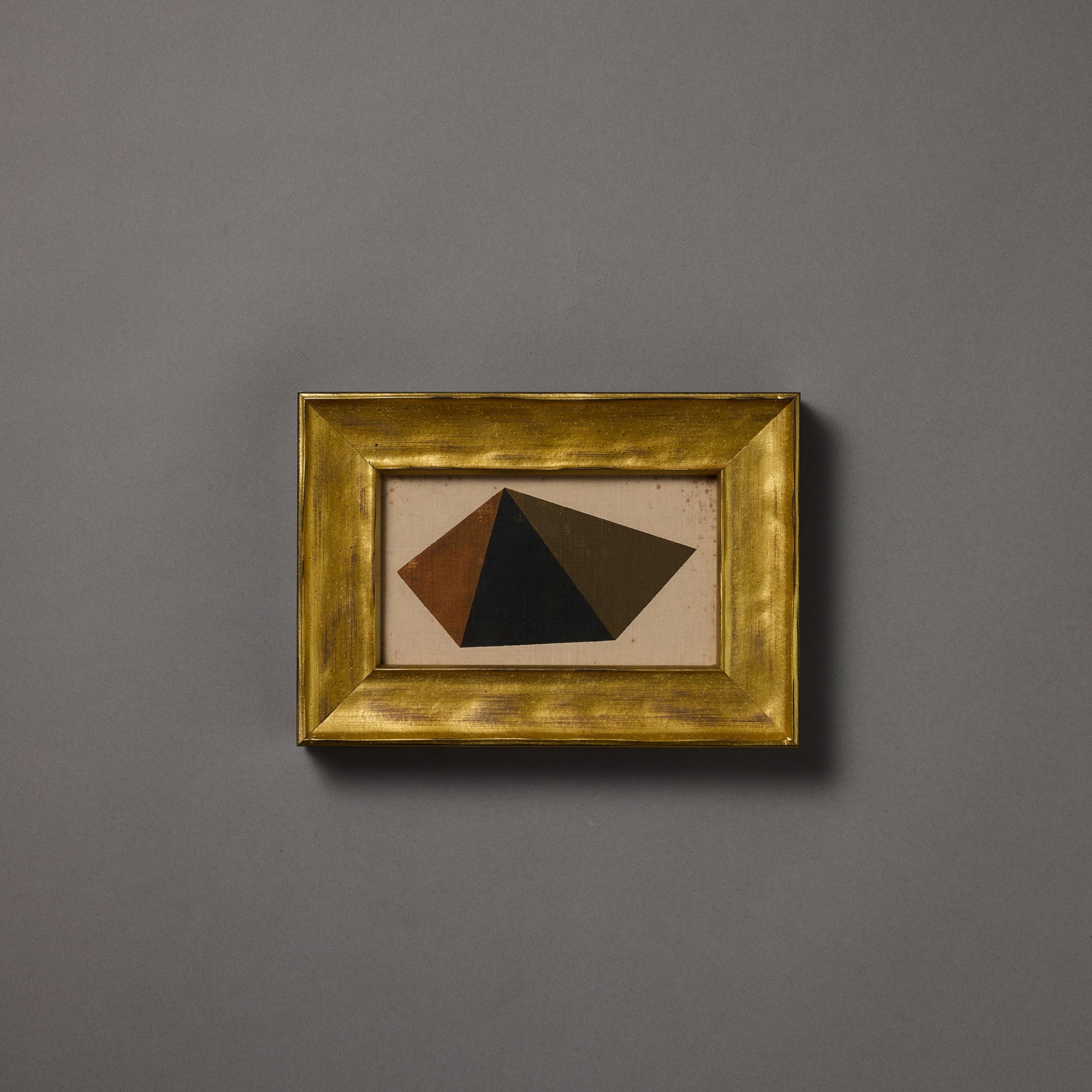 Geometric Form | Faceted Plane | Ochre | Framed