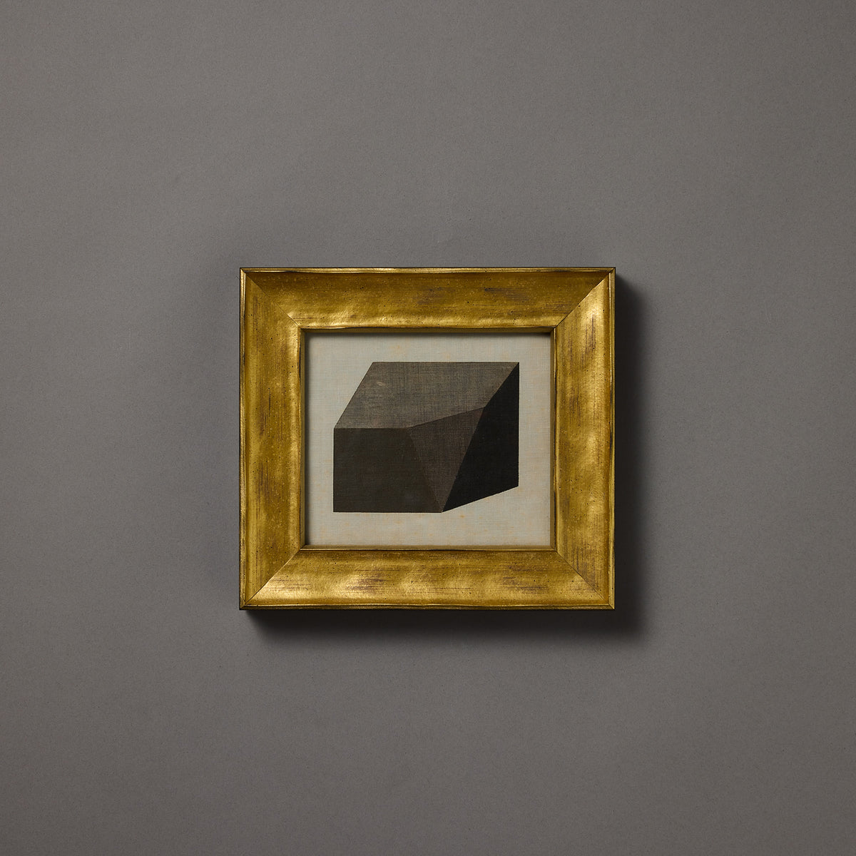 Geometric Form | Folded Volume | Charcoal | Framed