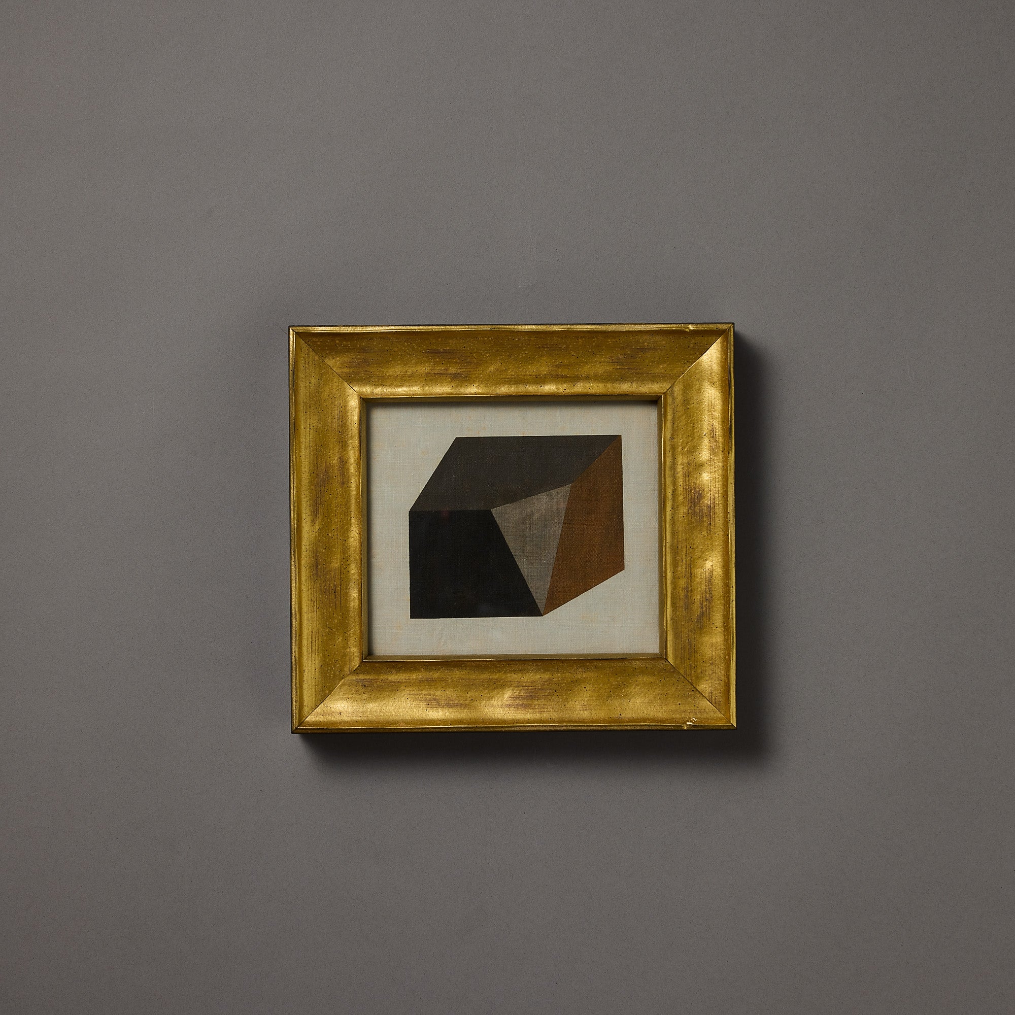Geometric Form | Folded Volume | Graphite IV | Framed