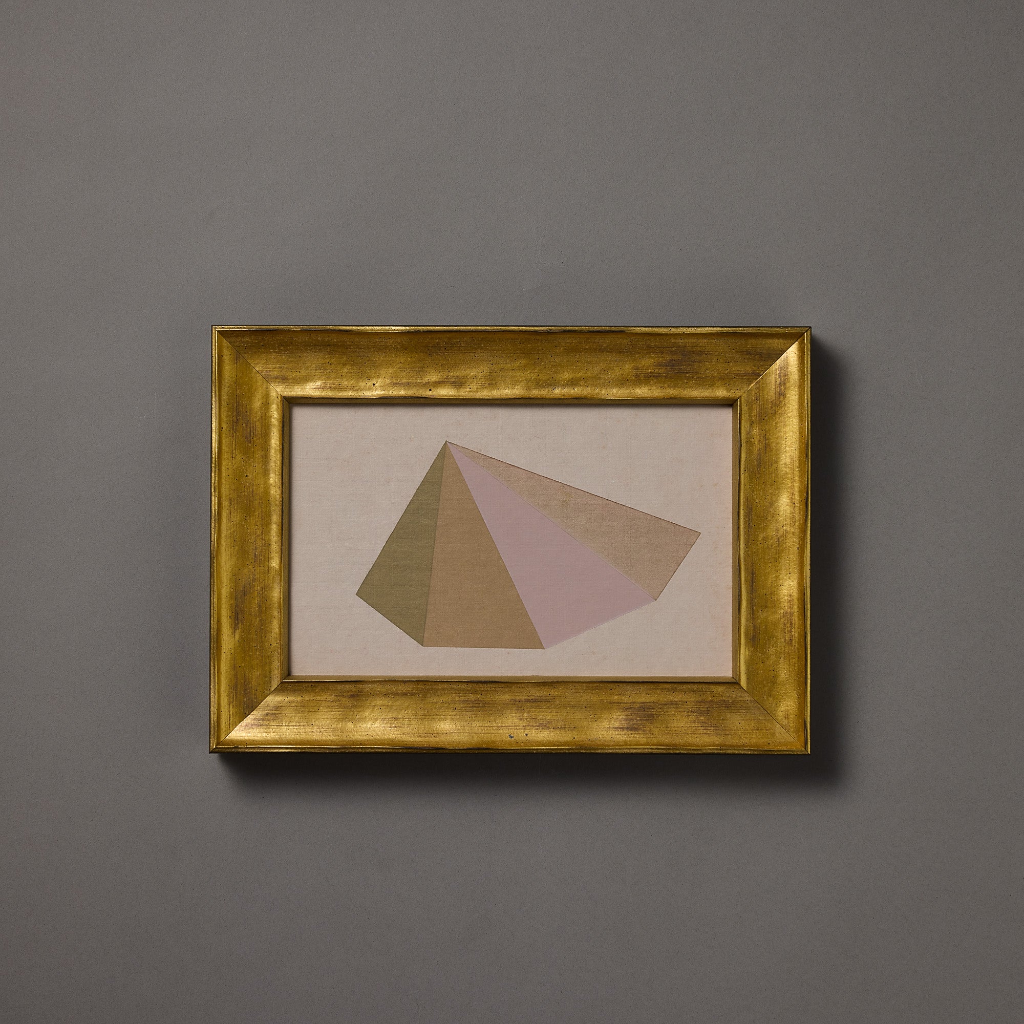 Geometric Form | Radiant Cone | Blush | Framed
