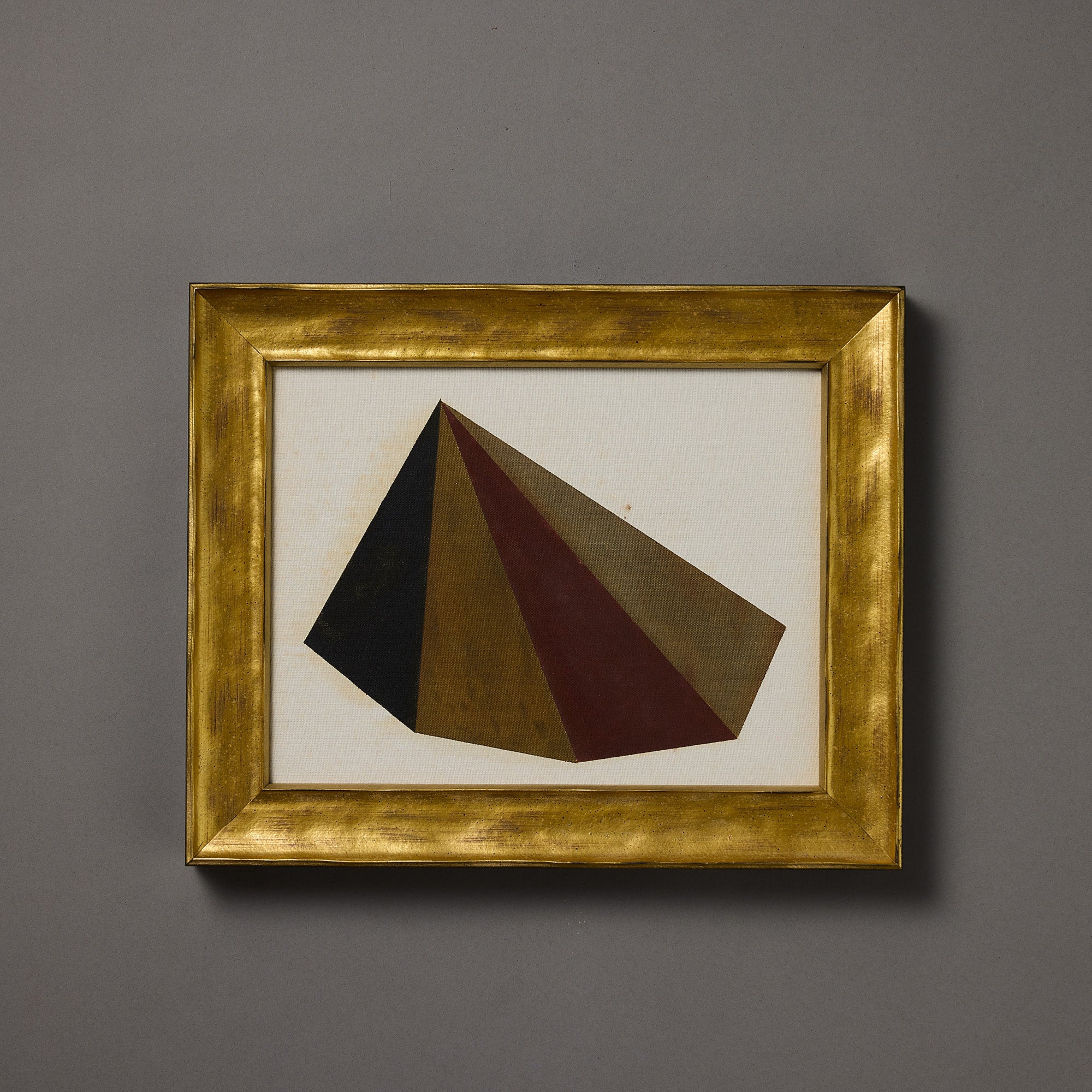 Geometric Form | Radiant Cone | Brick | Framed