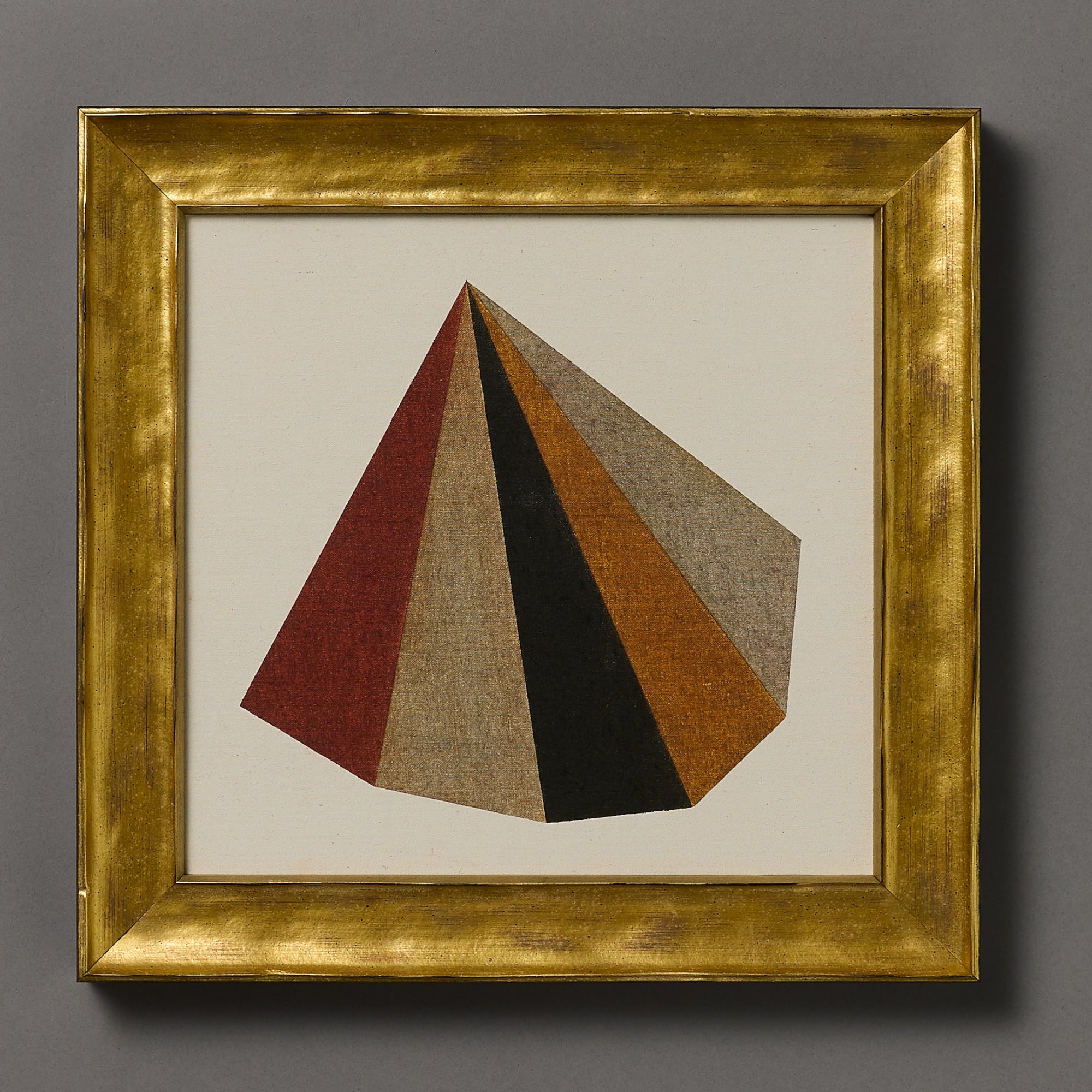 Geometric Form | Radiant Cone | Sienna | Framed