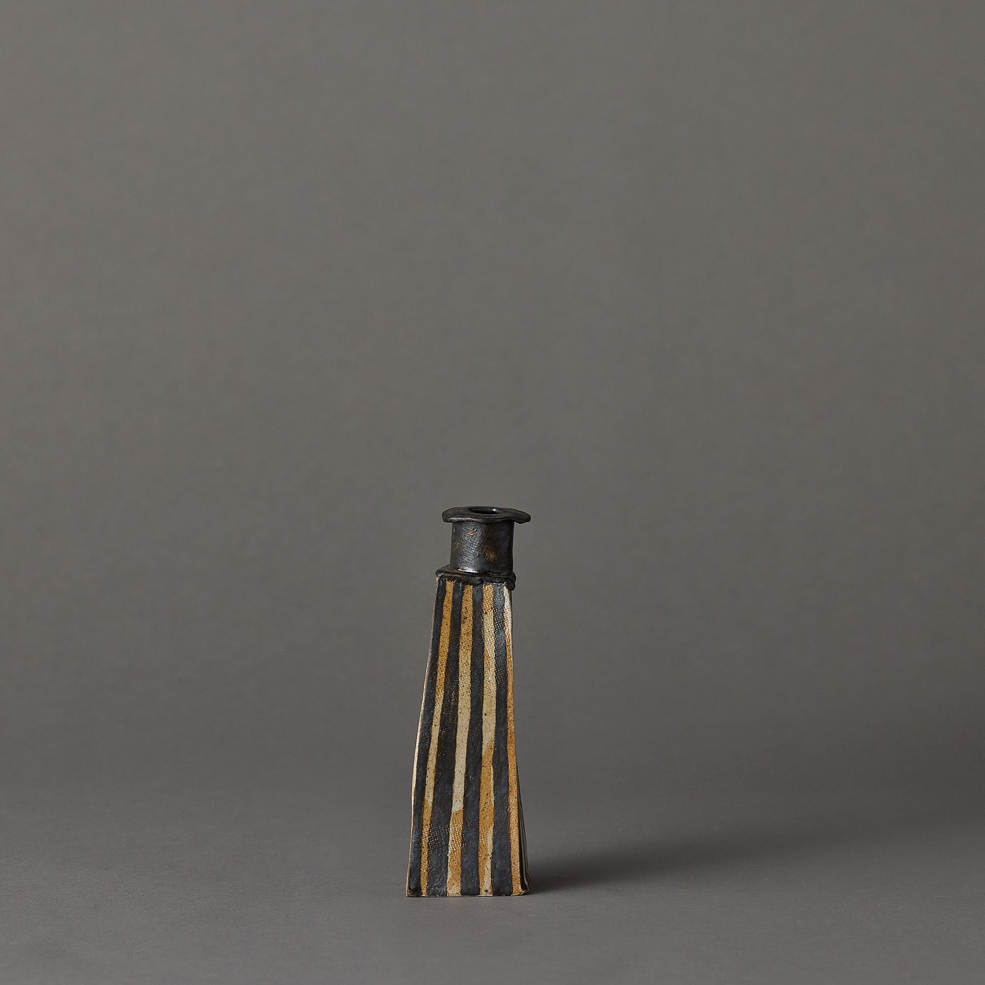 Leslie Scanlon | Medium Bottle | Vertical Stripes Square