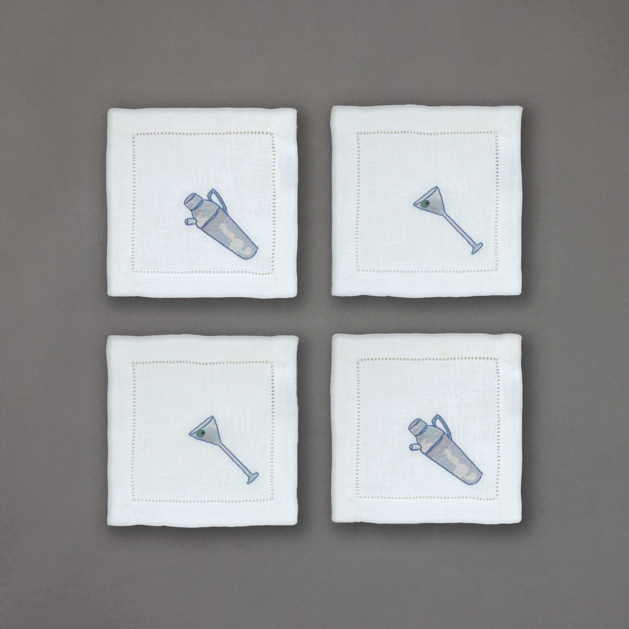 Shaken Martini Cocktail Napkins | Set of 4