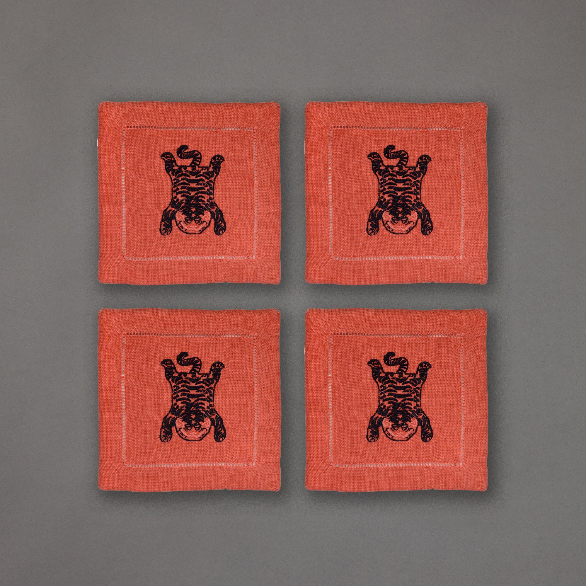 Tibetan Tiger Cocktail Napkins | Set of 4