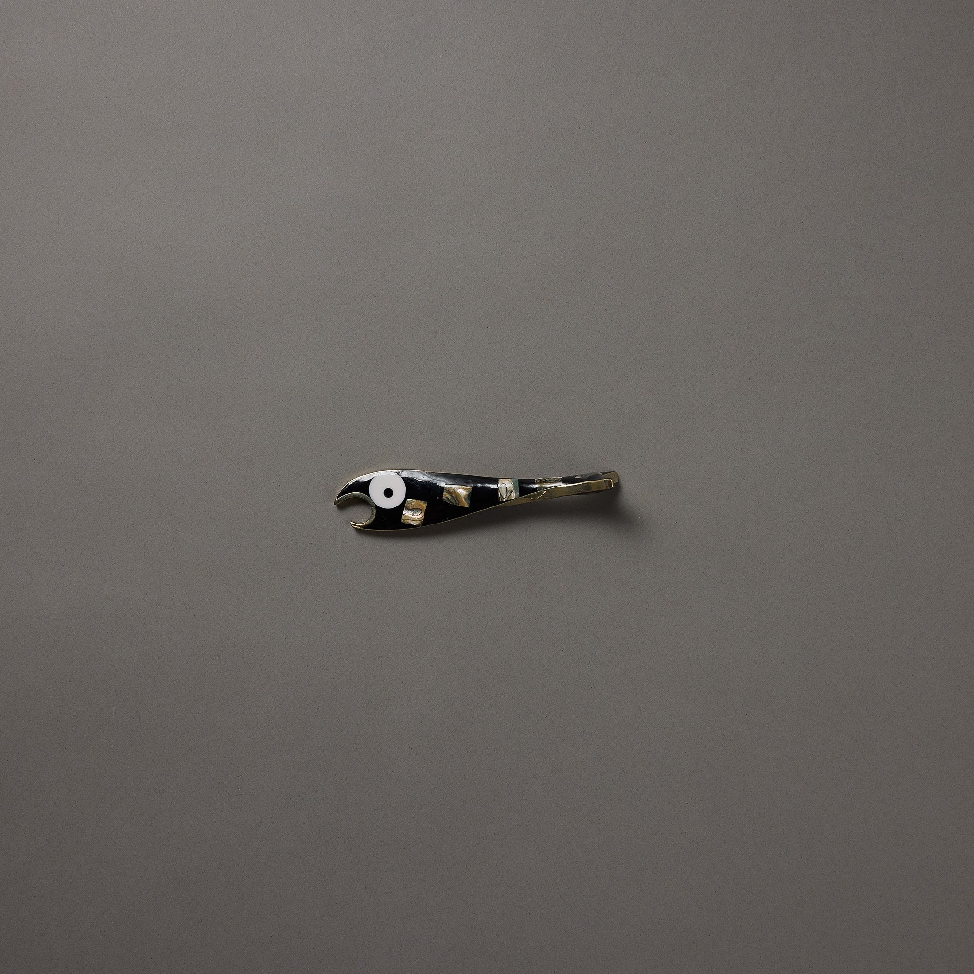 Vintage Abalone Inlay Fish Bottle Opener