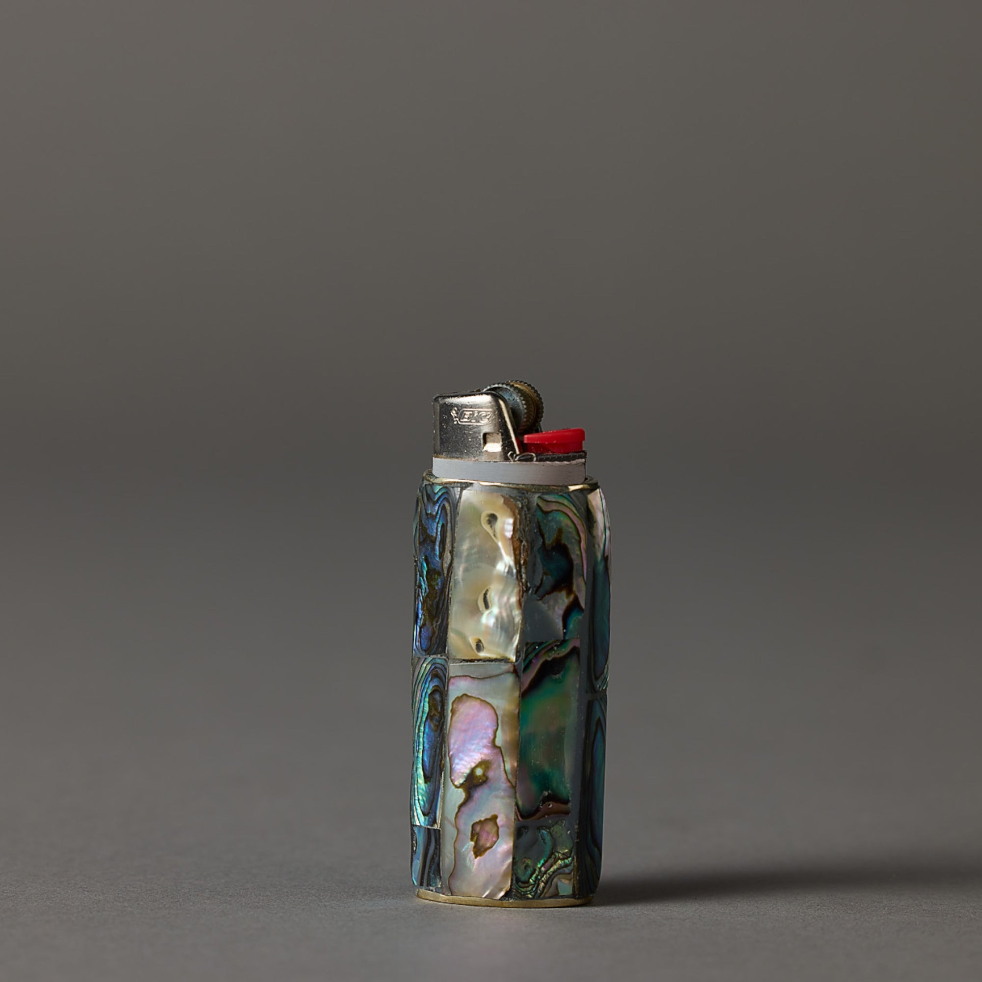 Vintage Abalone Inlay Lighter Sleeve