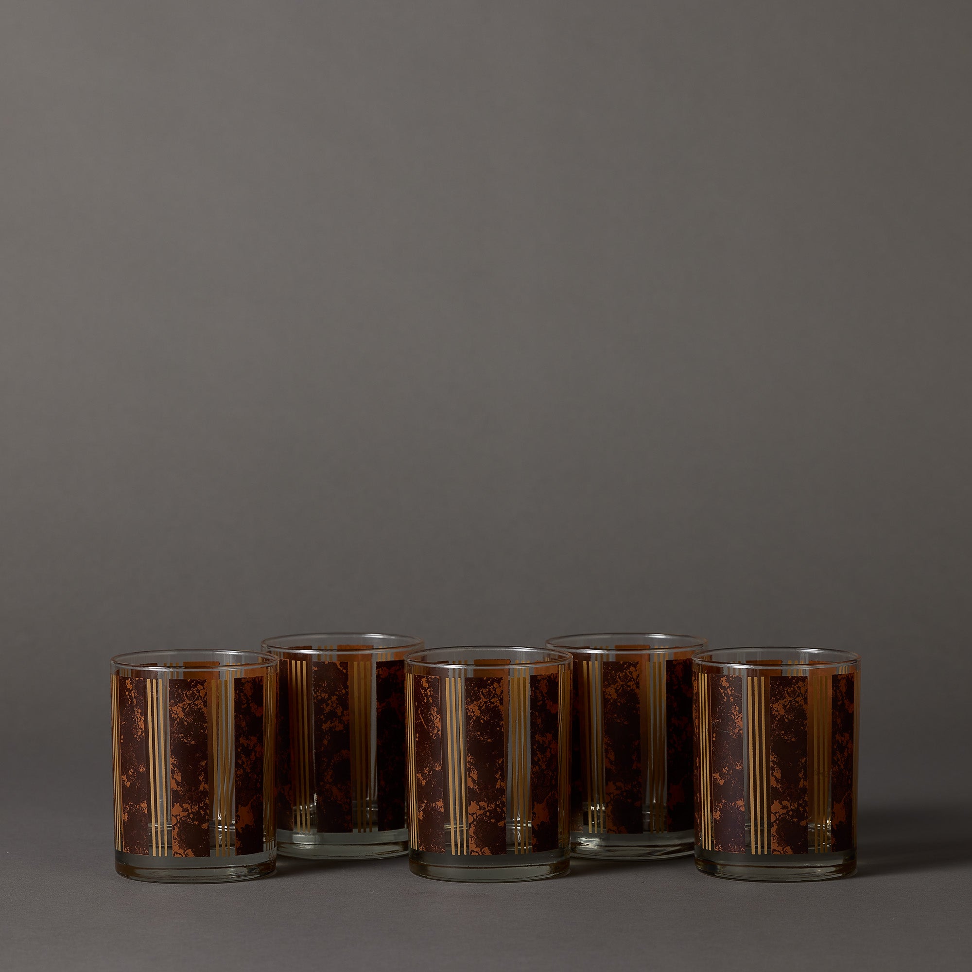 Vintage Georges Briard | Double Stripe | Set of 5