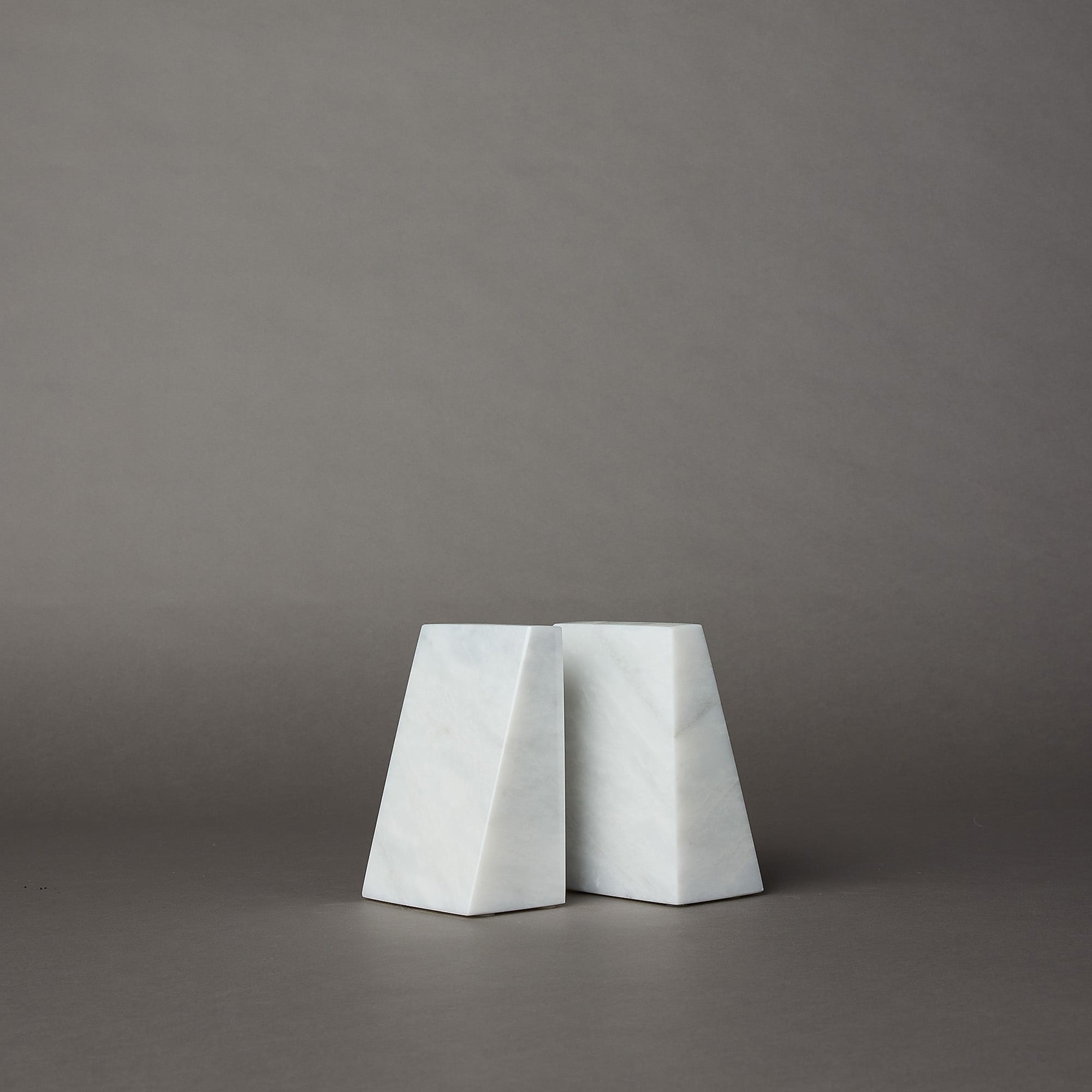 Zeus Marble Bookends